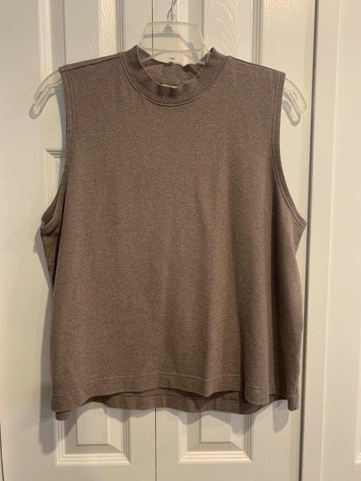 PACT Men&rsquo;s Cool Stretch Tank Size XL Organic Cotton Taupe Sporty Sustainable