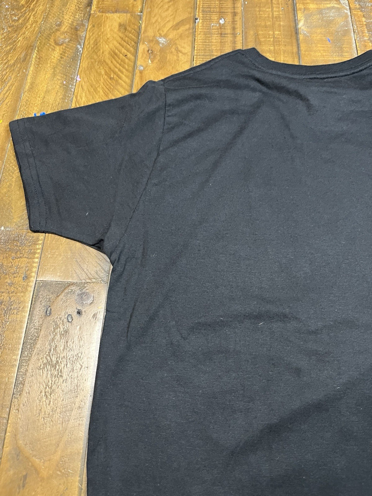 Way to Celebrate Black Flaming Skull Graphic Print Biker T-Shirt Mens Medium