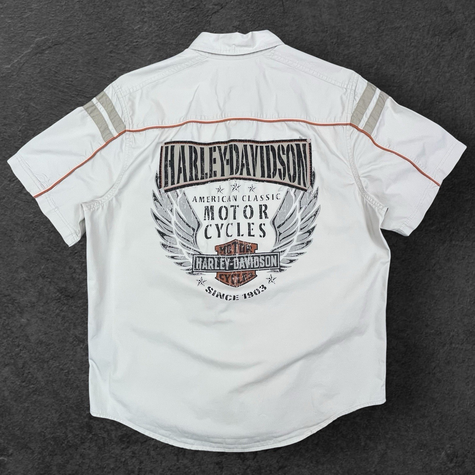 Harley-Davidson MotorClothes Shirt L, 48” Chest, 30” Length, 100% Cotton”