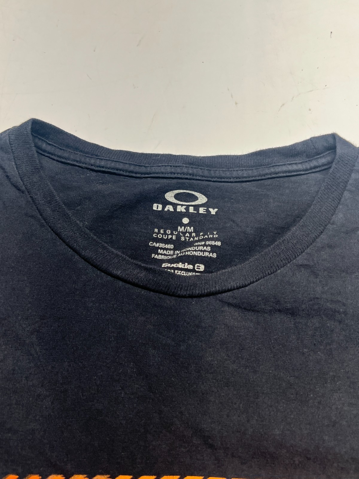 Oakley O-Bold Ellipse Graphic T-Shirt Black Logo Regular Fit Crew Neck Mens M
