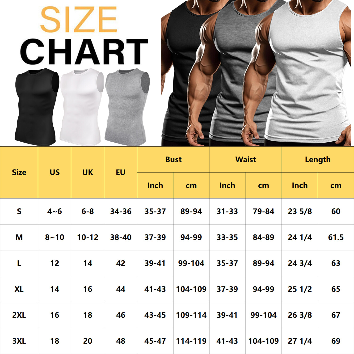Men&rsquo;s Athletic Tank Tops Quick Dry Running Muscle Tee Sleeveless Shirts Workout