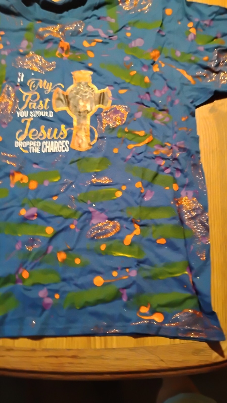 paint splatter t shirt Religious