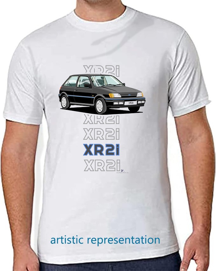 Ford Fiesta Mk3 XR2i & RS Turbo Car Art T Shirts – choice of colours