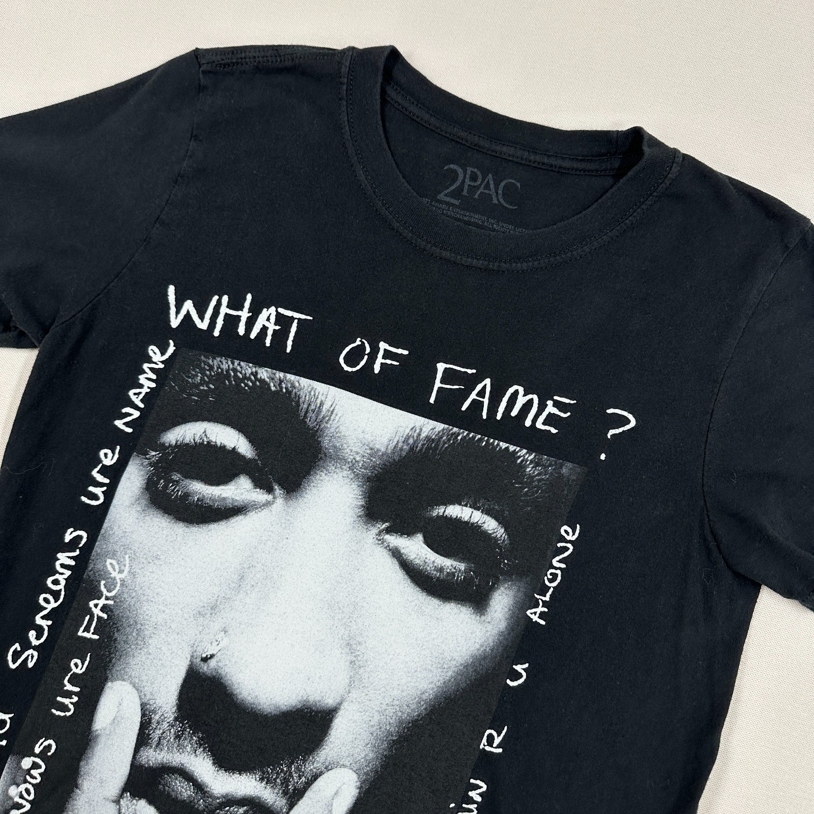 2Pac Autograph Portrait Black T-Shirt – Size S