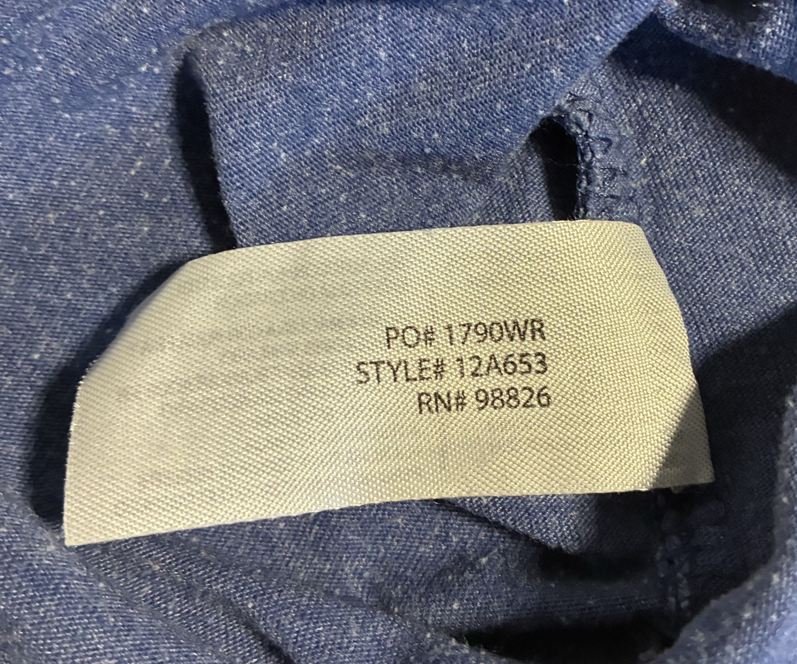 U.S. Polo Assn. Blue Solid Embroidered Logo Tee Cotton Blend Teen L (10-12)