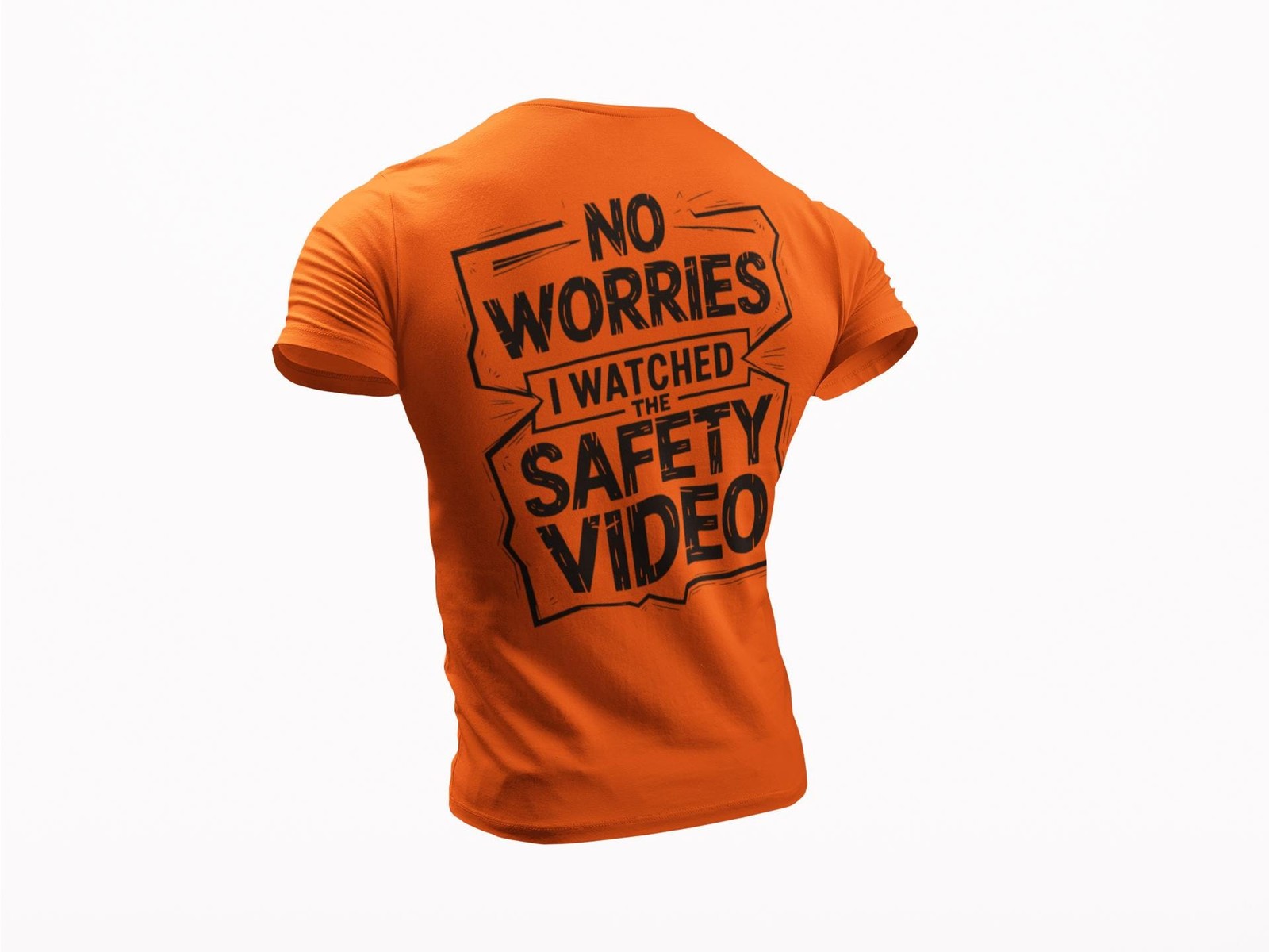 Jobsite Safety Humor T-Shirt – &lsquo;I Watched Safety Video&rsquo; – Funny Work Safety