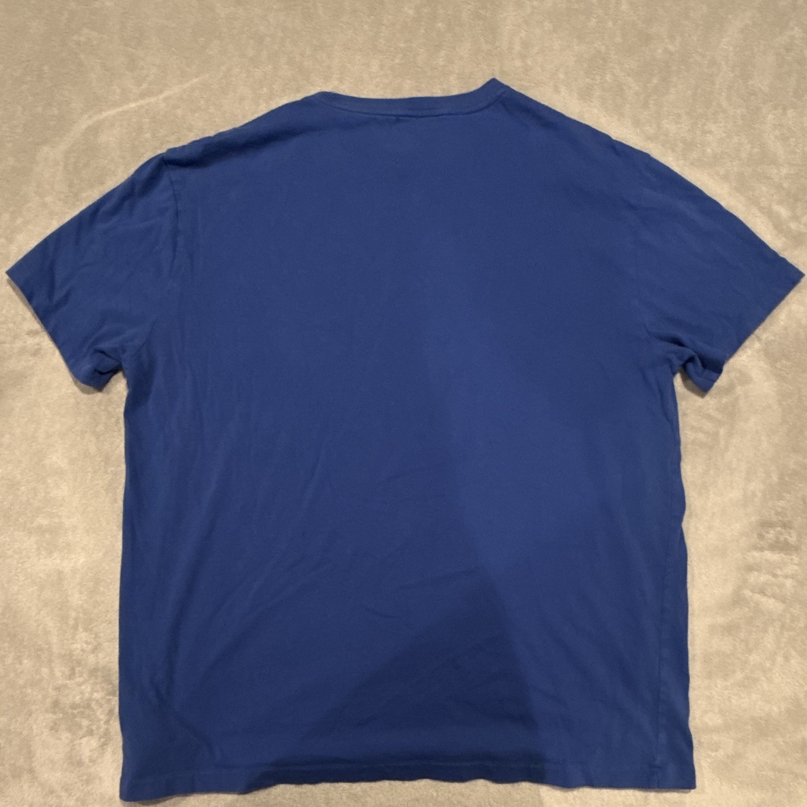 Polo Ralph Lauren Classic Fit Blue Logo Pocket Tee Cotton Crew Neck L