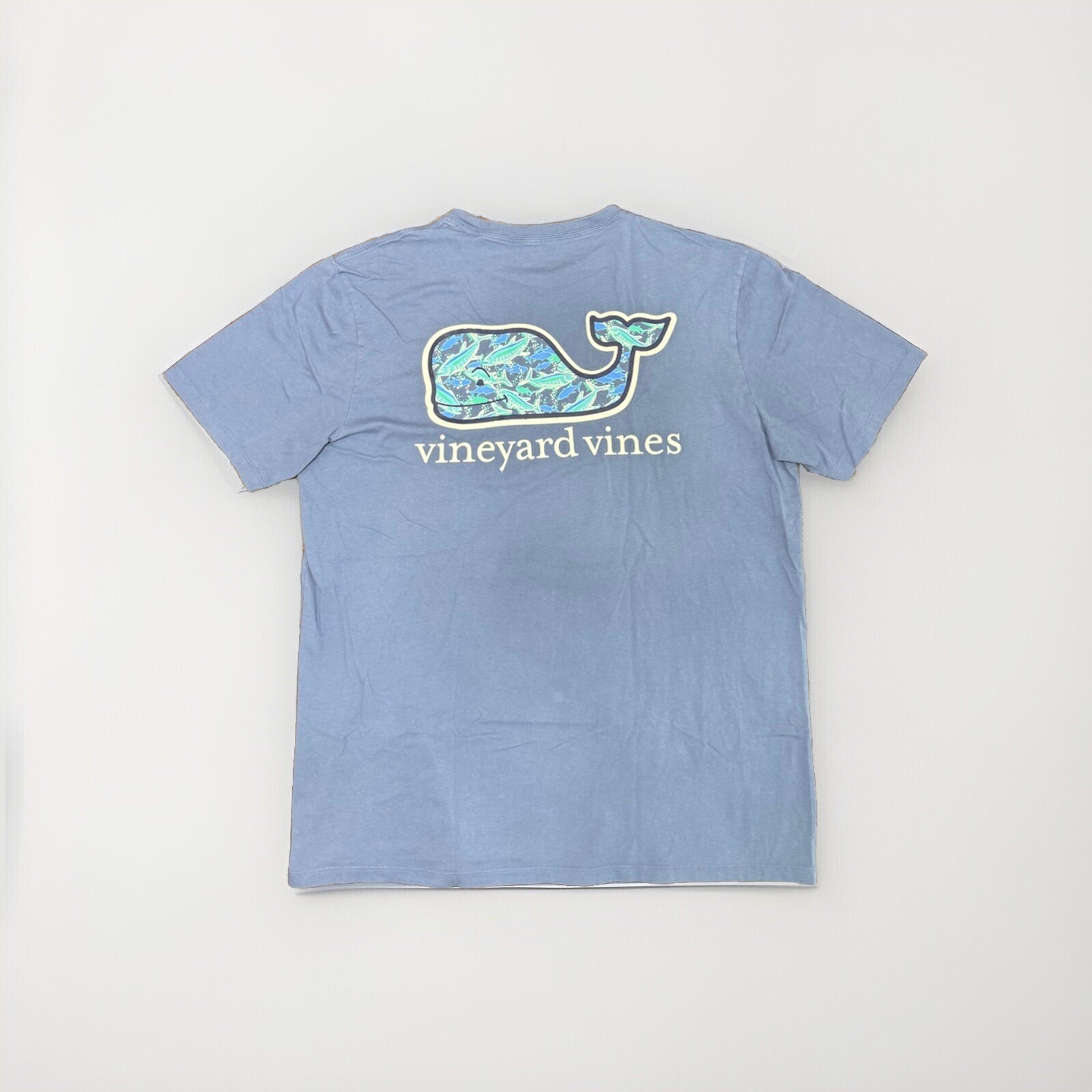 Vineyard Vines Men SS Whale Pocket Crew Tee T-Shirt « SCHOOL OF TUNA WHL FL »