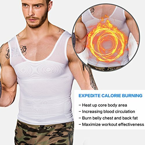 Men&rsquo;s Slimming Body Shaper Vest Chest Compression Shirts Tank Gynecomastia Moobs