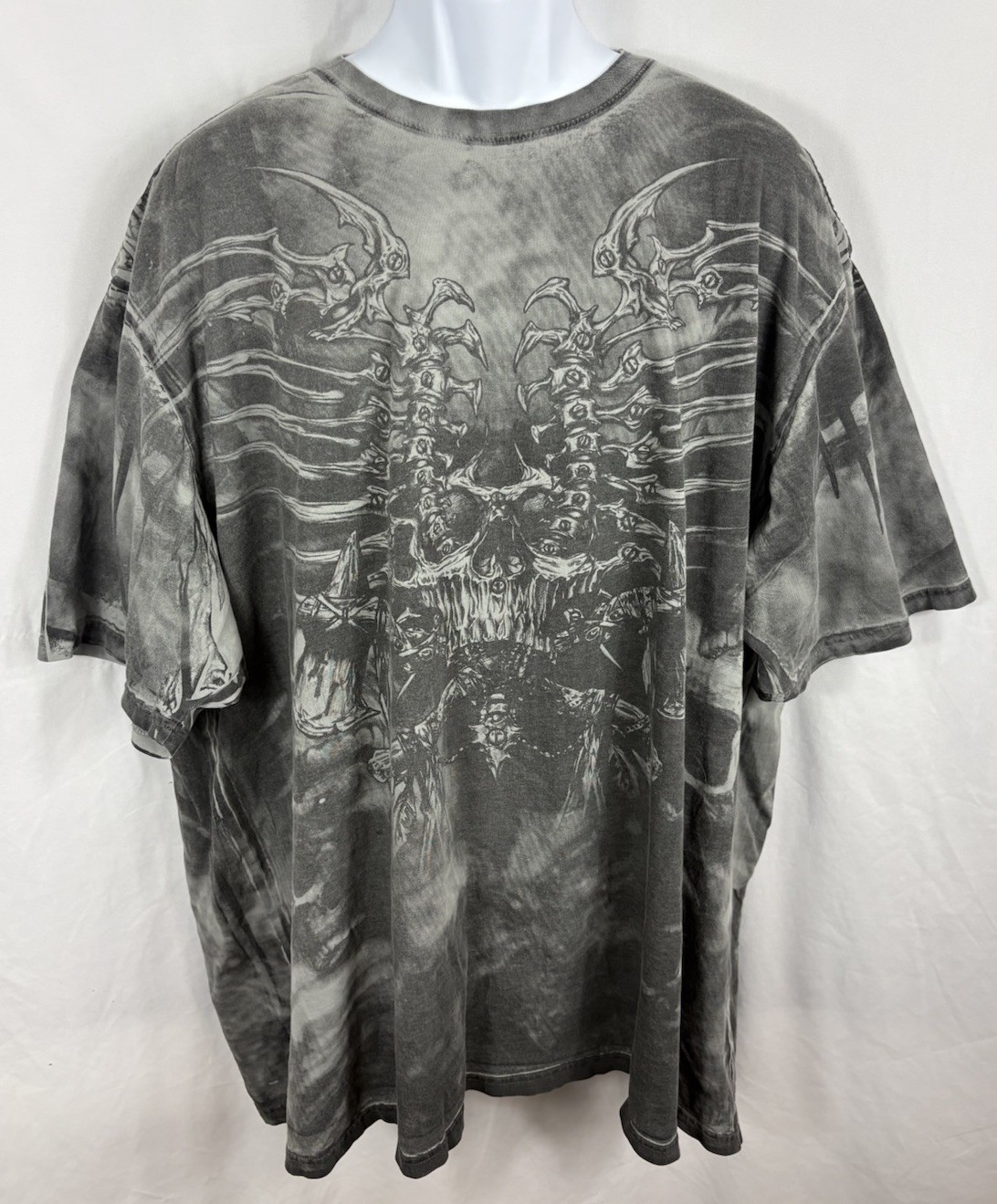 Xtreme Couture Skull & Bones Double-Sided AOP T-Shirt Men’s Size 5XL