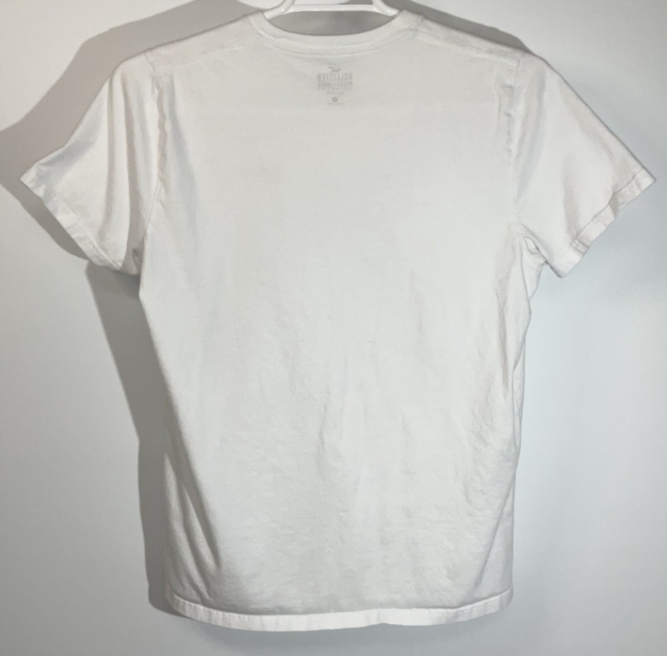 Hollister Short Sleeve T-Shirt Men&rsquo;s Large White