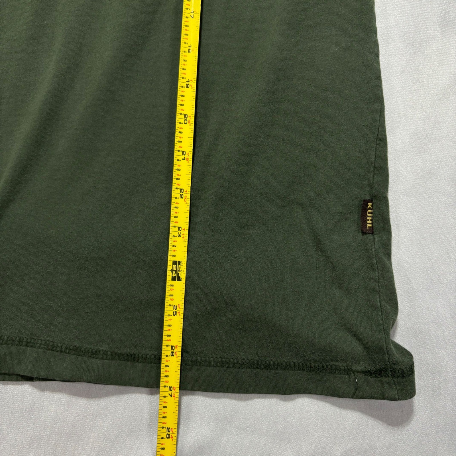Kuhl Kommando Crew Shirt Men&rsquo;s Medium Green Long Sleeve Wildfibre Organic Cotton