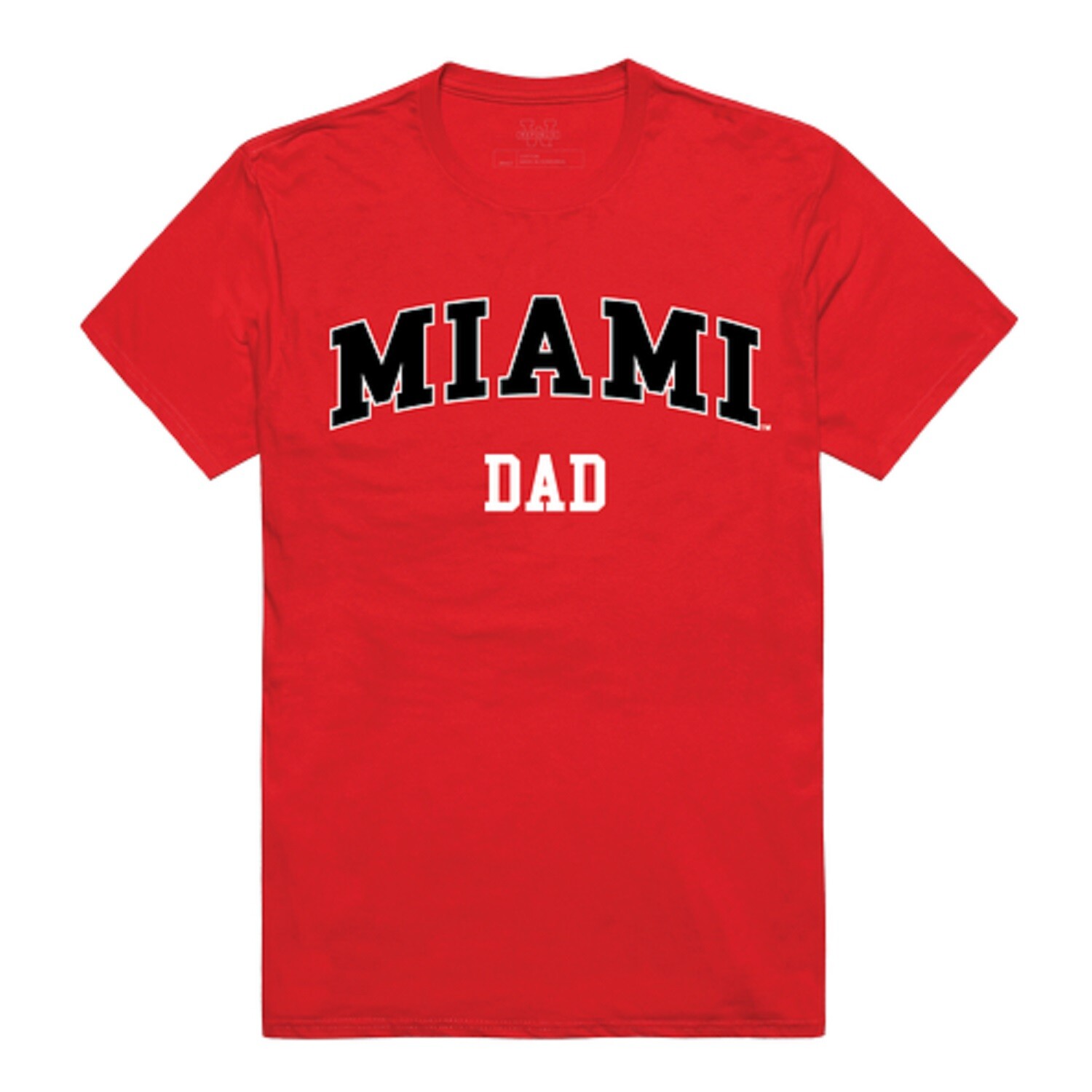 Miami University RedHawks MU Dad Father NCAA Cotton Tee T Shirt
