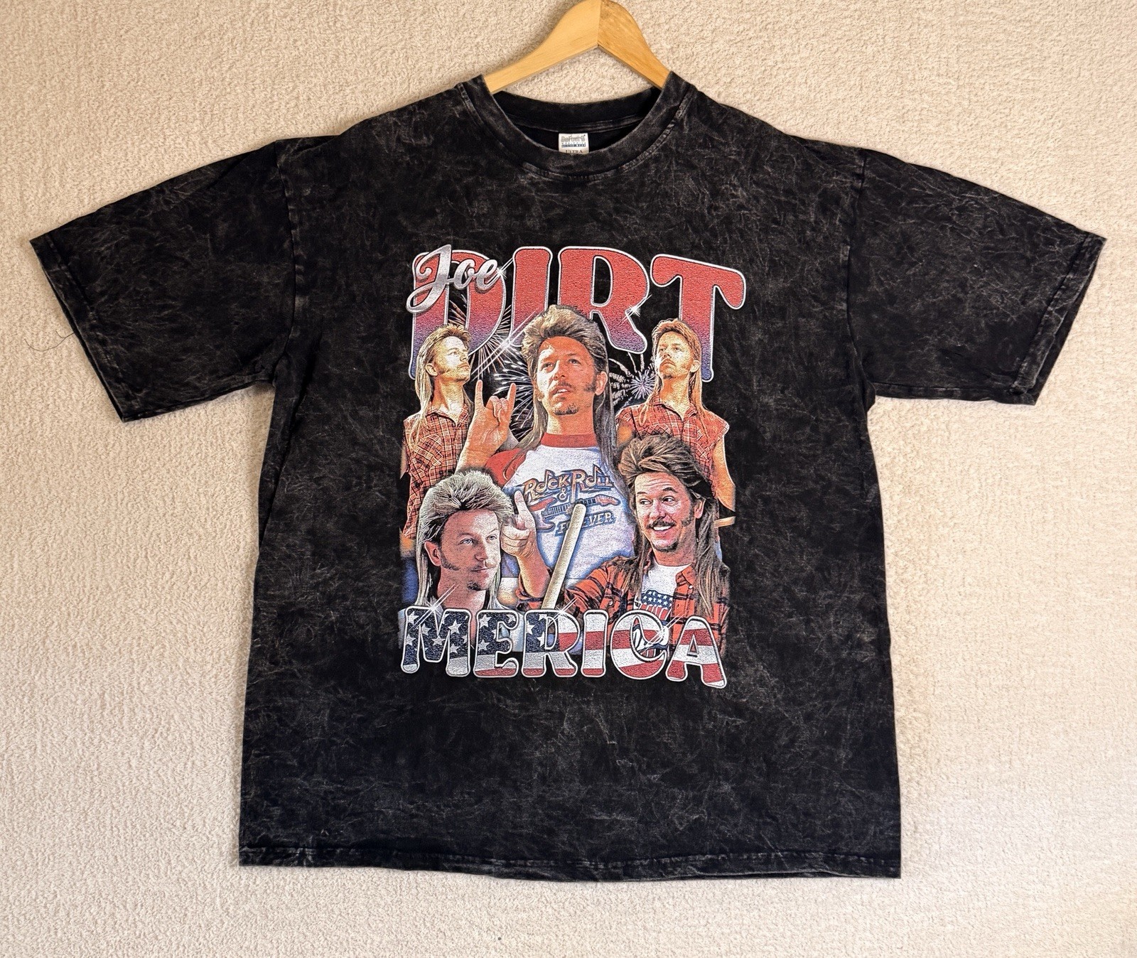 Joe Dirt Merica Defourd Worldwide Men&rsquo;s Short Sleeved T-shirt Size XXL, Cotton