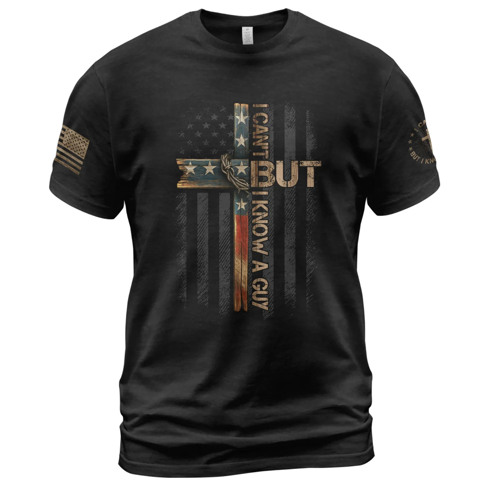 I Can’t But I Know A Guy American Flag T-Shirt, Father&rsquo;s Day Gift Size S-5XL