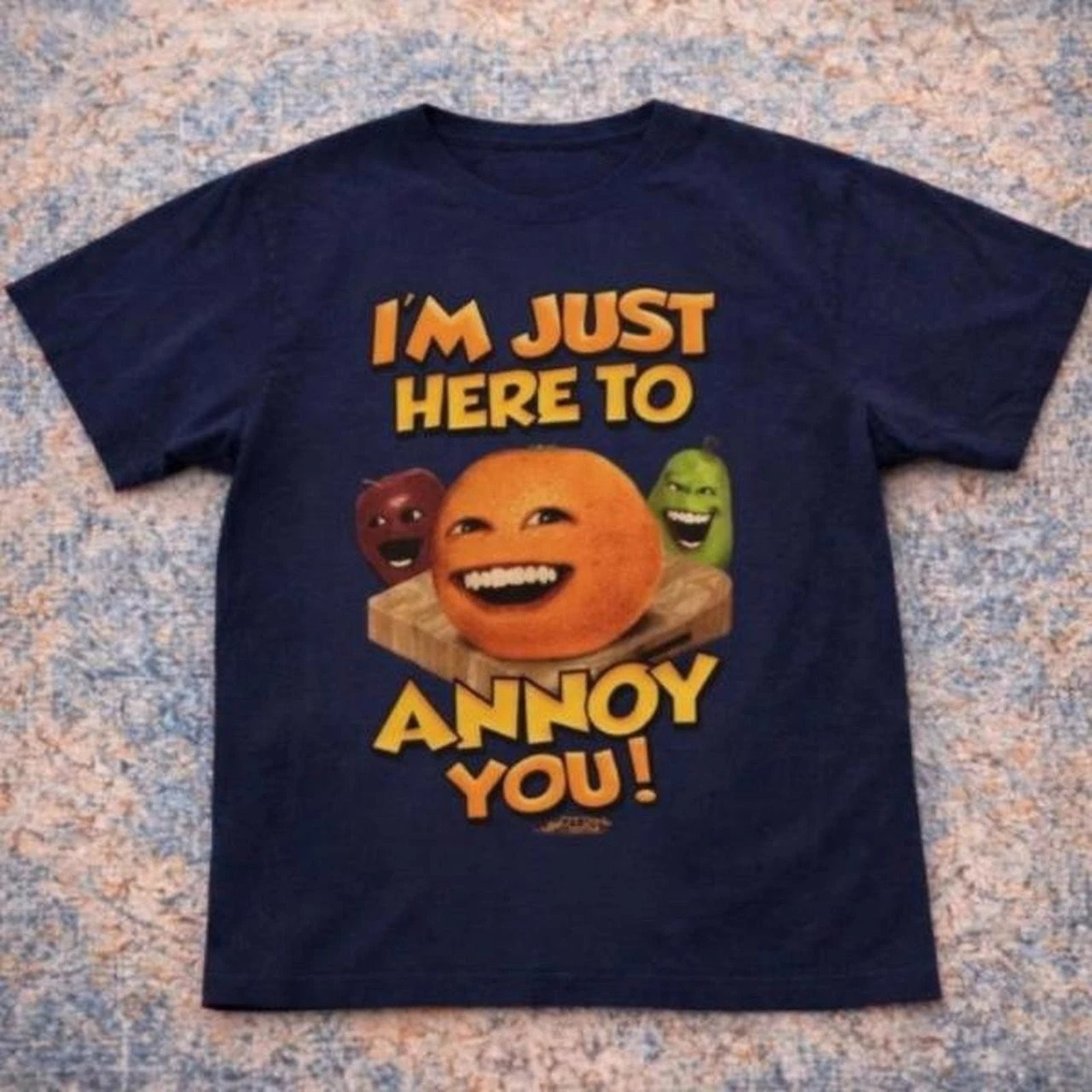 Annoying Orange Vintage T-Shirt Funny Meme Graphic Tee