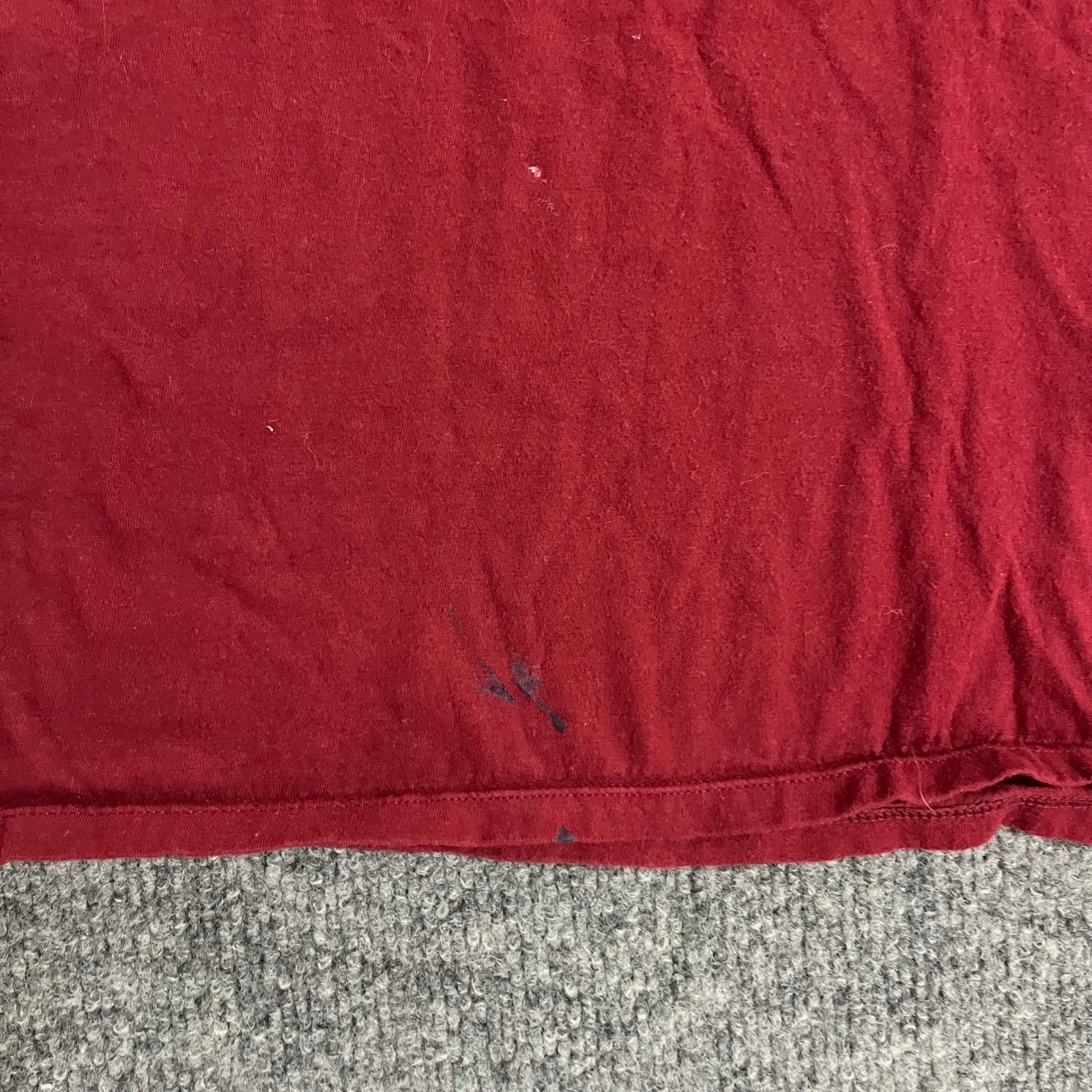 Nike T-Shirt Mens Size S Maroon Red Swoosh Logo Athletic Cut Short Sleeve Tee