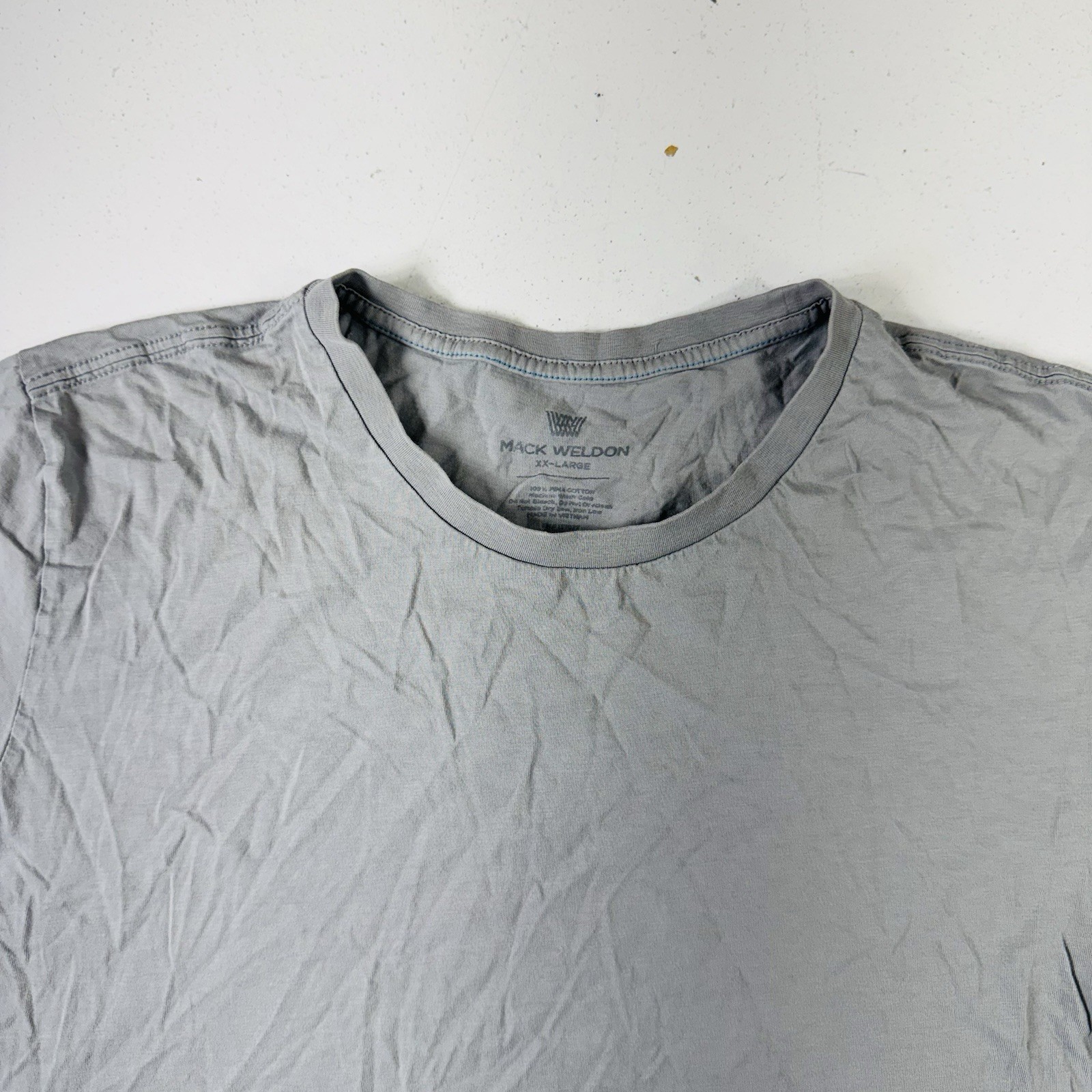 Mack Weldon T Shirt Gray Stretch Soft Crewneck Slim Fit Men’s Size XXL