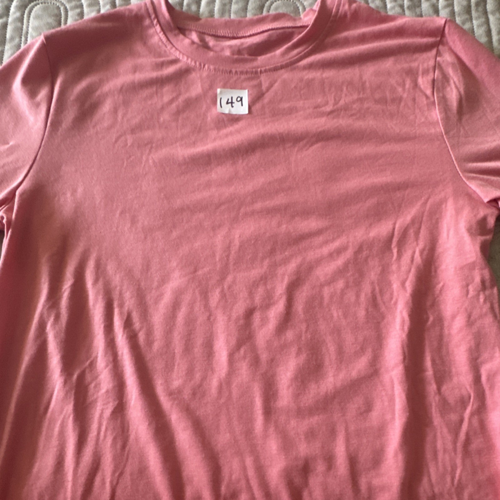 Lesson Zoo Men&rsquo;s Pink Cotton Blend Crew Neck T-Shirt 15-16Y Short Sleeve