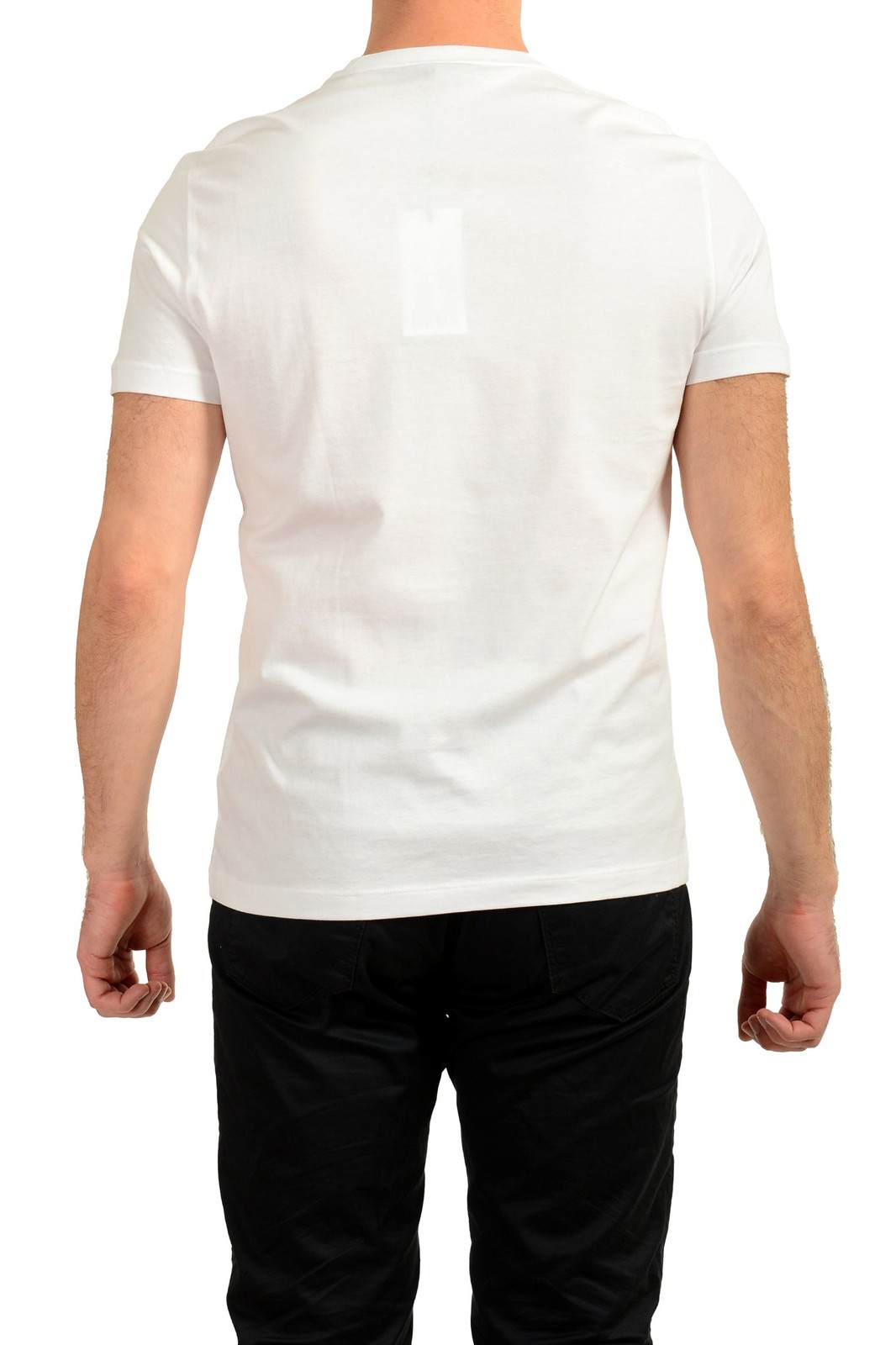 Versace Men&rsquo;s White « Taylor Fit » Short Sleeve Logo Print T-Shirt US 2XL IT 56