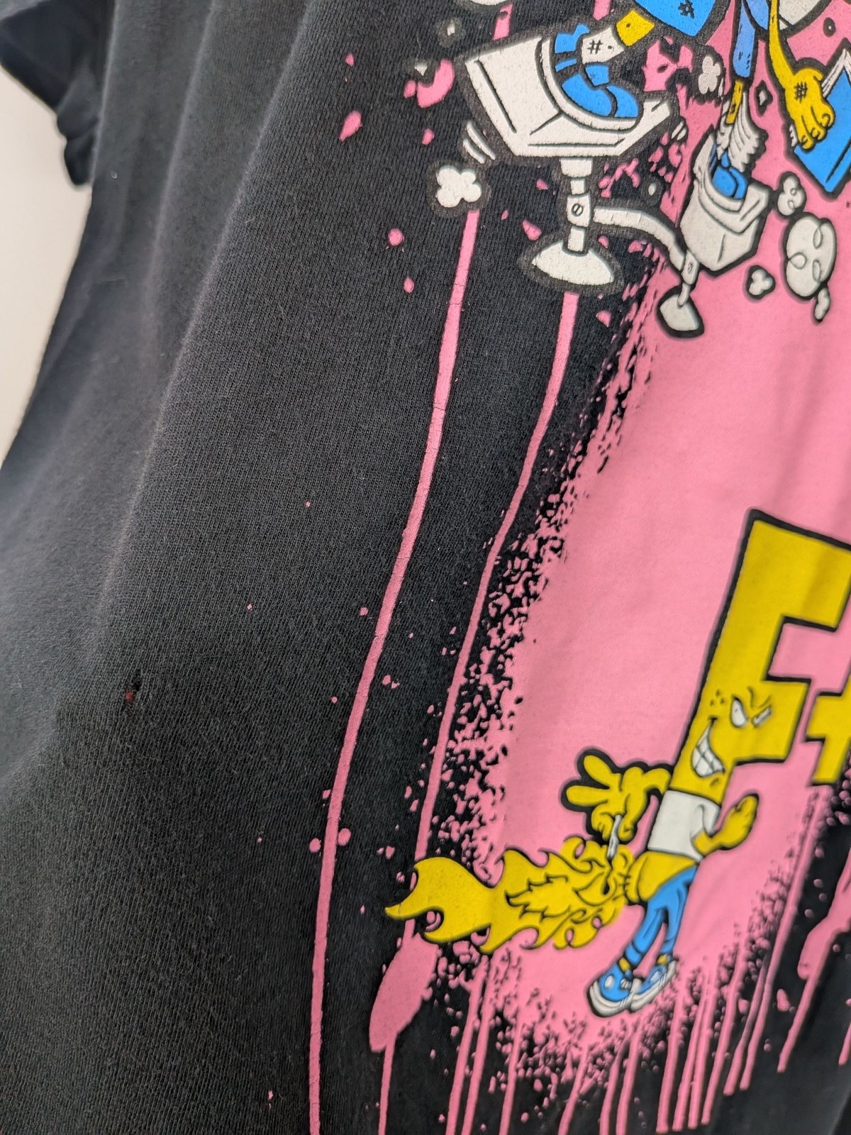 American Apparel Bad Grades Graphic T Shirt Y2K Streetwear Grunge Skate 2XLarge