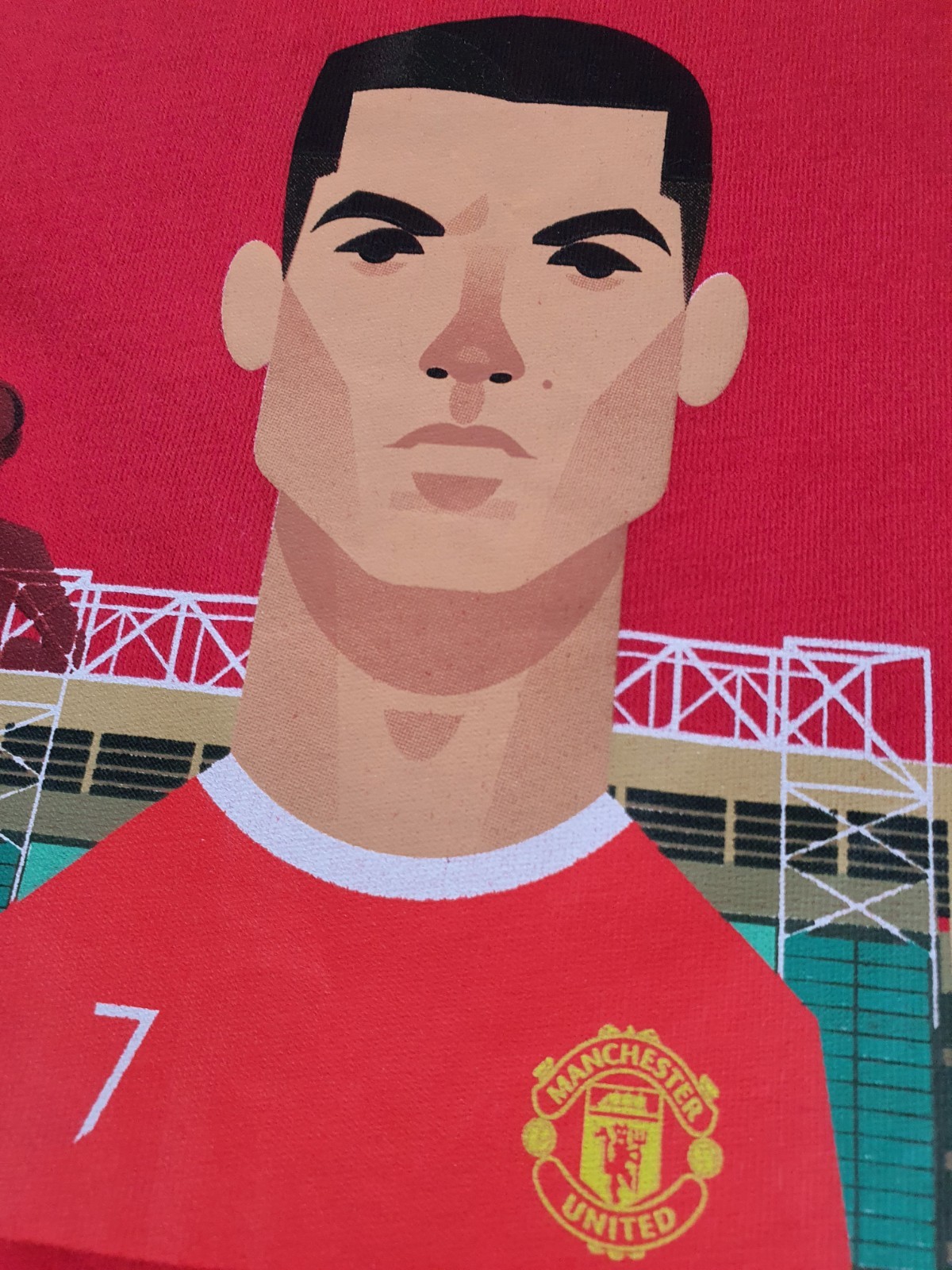 Manchester United Stanley Chow Ronaldo T Shirt Mens Size Small Casual New/Other