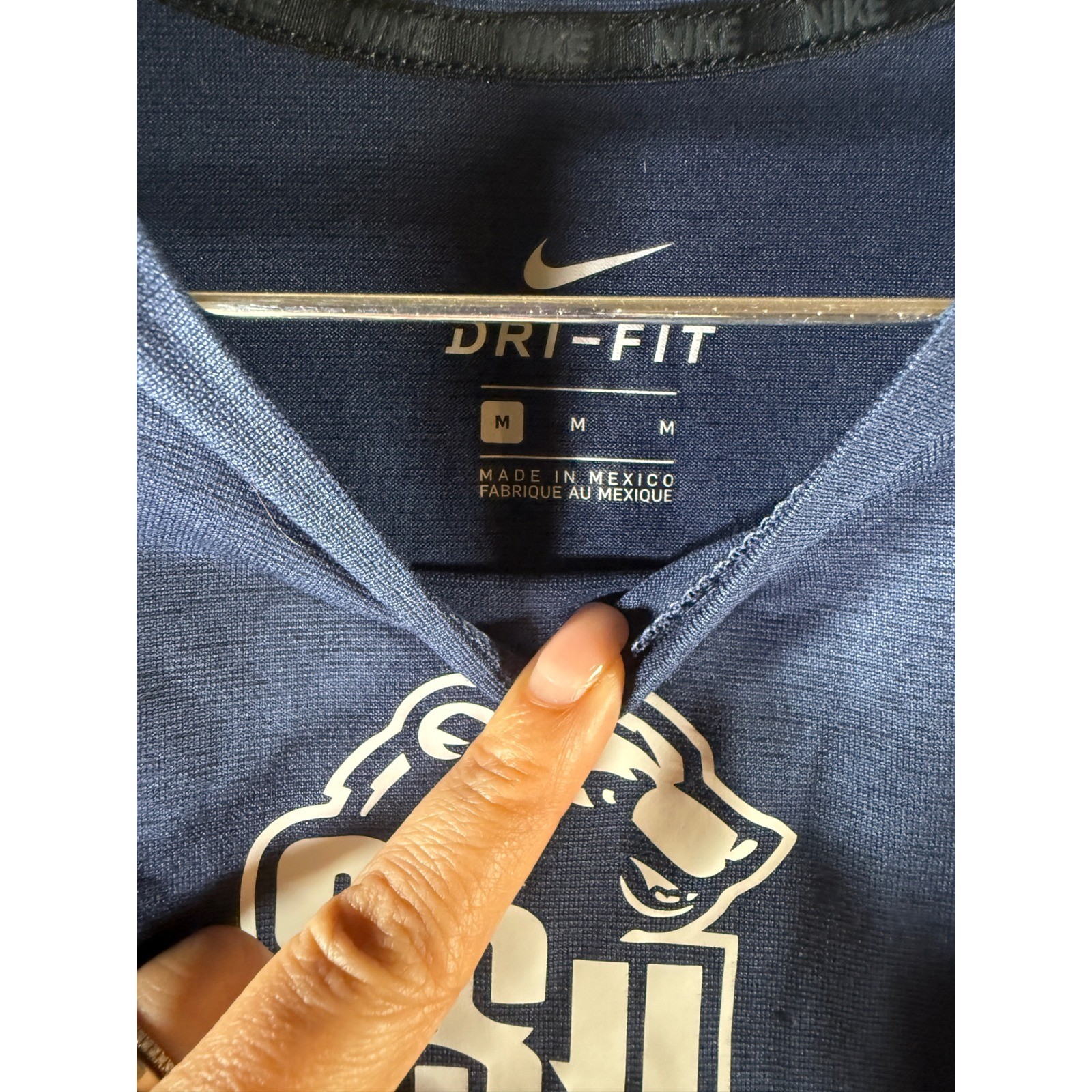 Nike Dri-FIT Shawnee State University SSU Bears T-Shirt Mens Medium Navy Blue