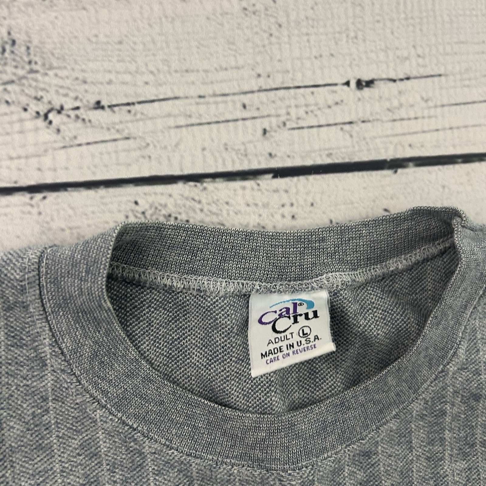 Vintage Coors Original Cal Cru Short Sleeve T Shirt Men&rsquo;s Large Gray
