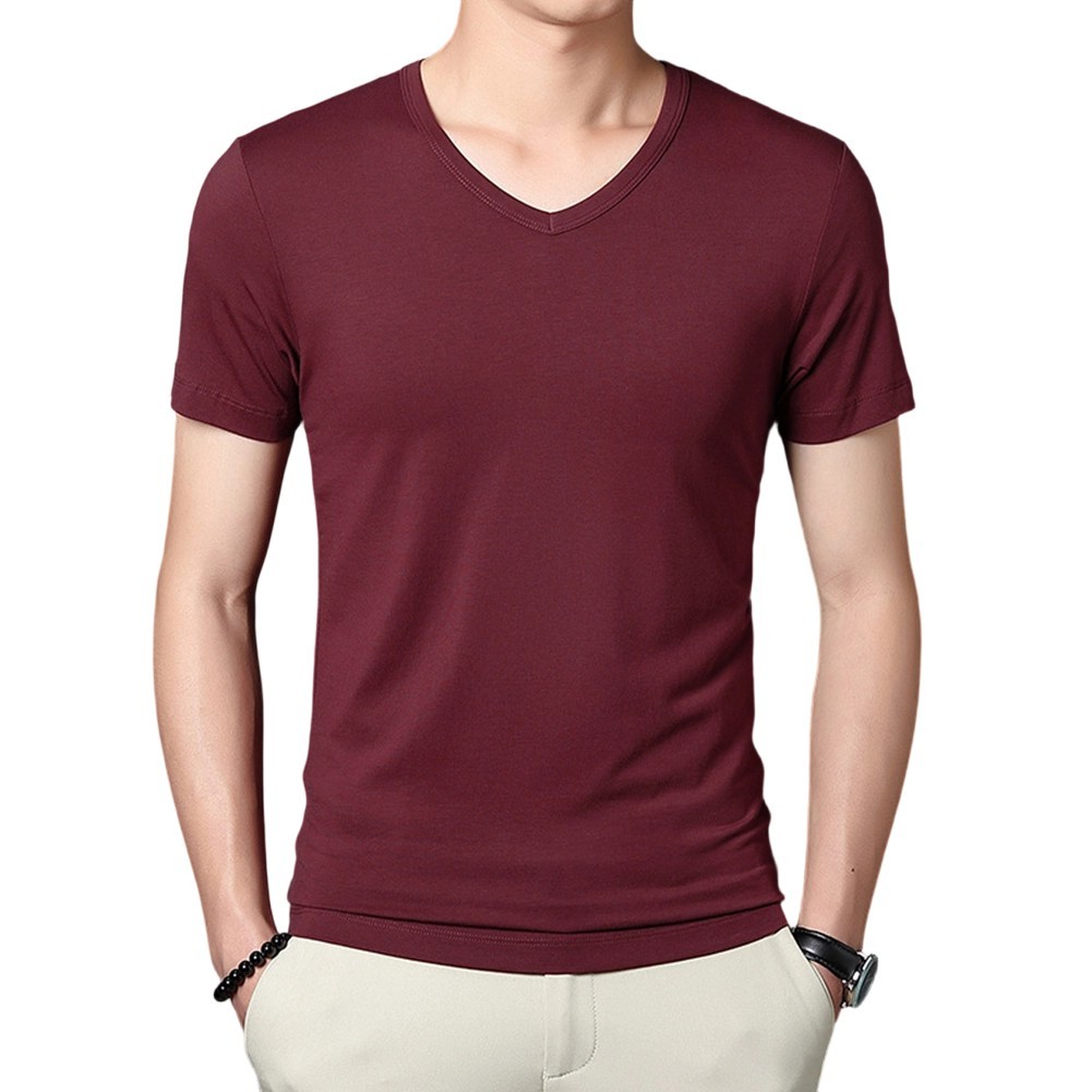 Black White Dark Gray Light Gray Wine Red Dark Blue Brown Green Men&rsquo;s T Shirt
