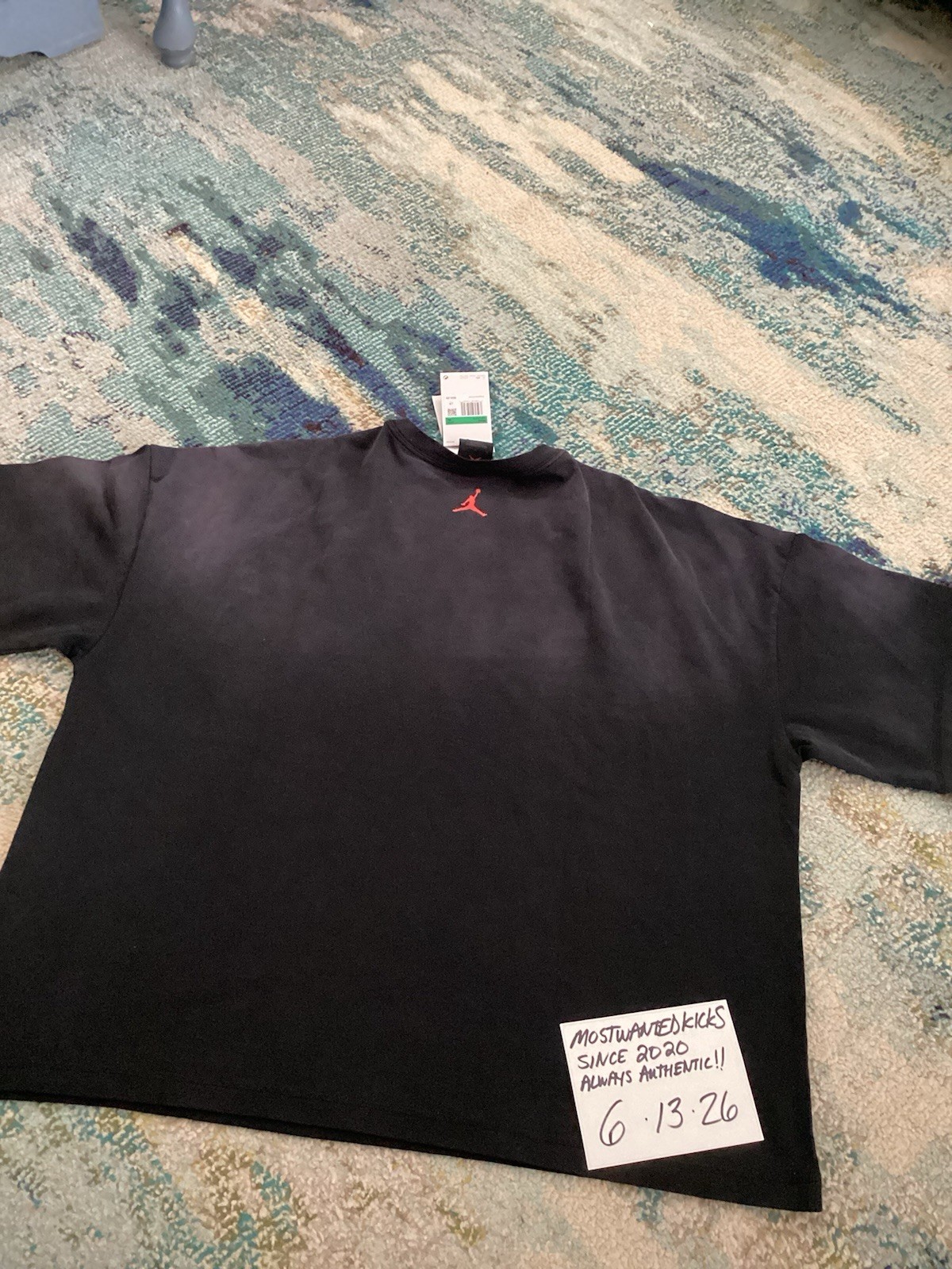 NWT Nike Air Jordan Shattered Backboard Black Loose Fit T-Shirt Men’s Sz XL