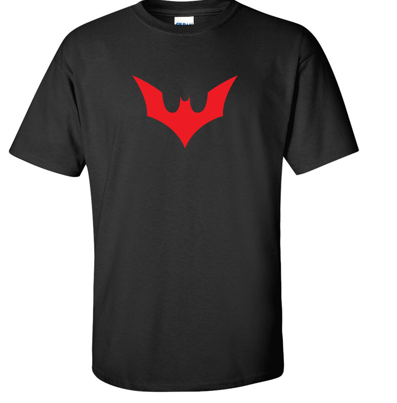 Batman Beyond Logo T-Shirt Cotton Black Red Royal Navy Cartoon S – 5XL
