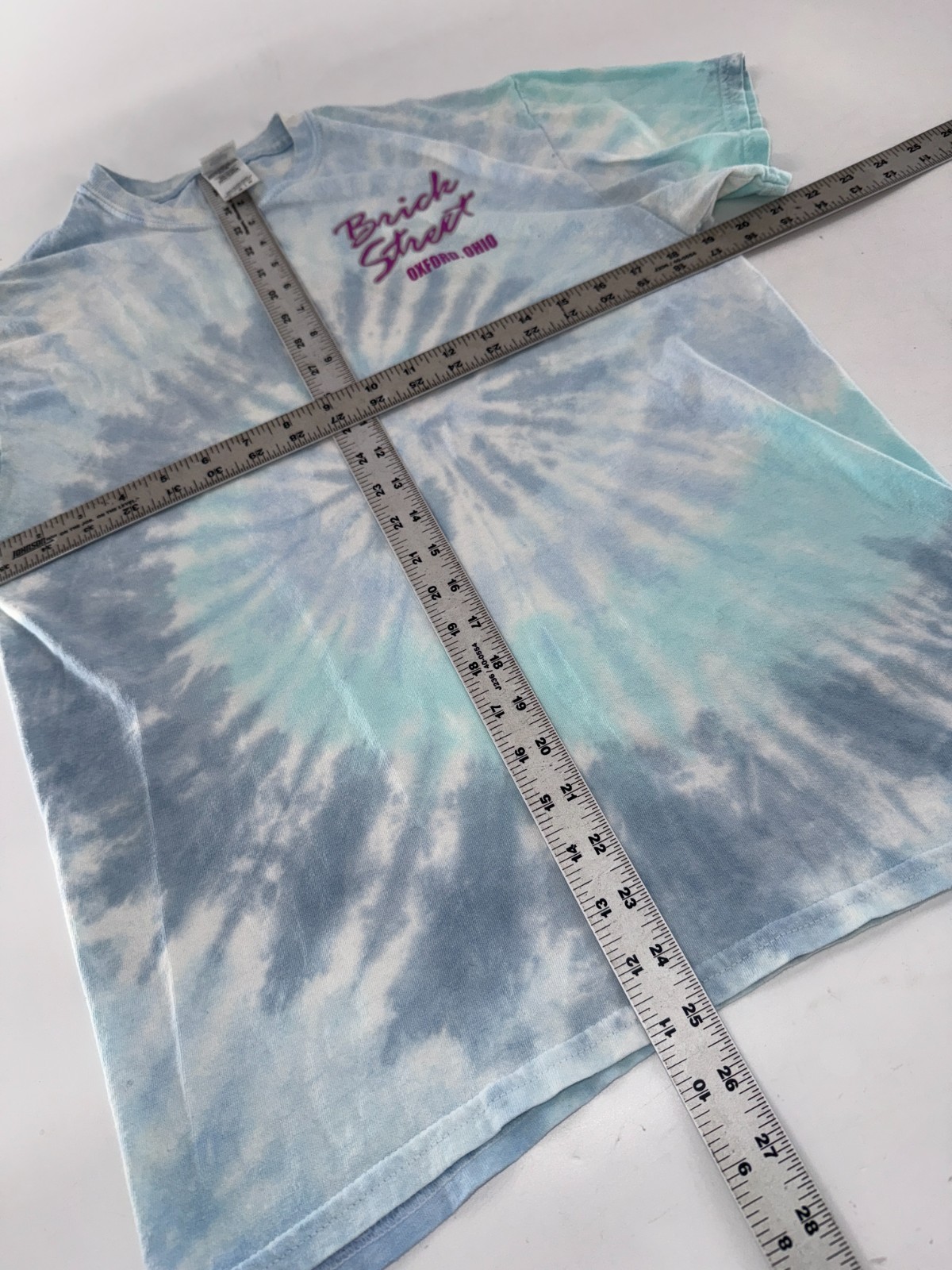 Brick Street Colortone T-Shirt Men’s M Blue Tie-Dye 100% Cotton YGI I5-39