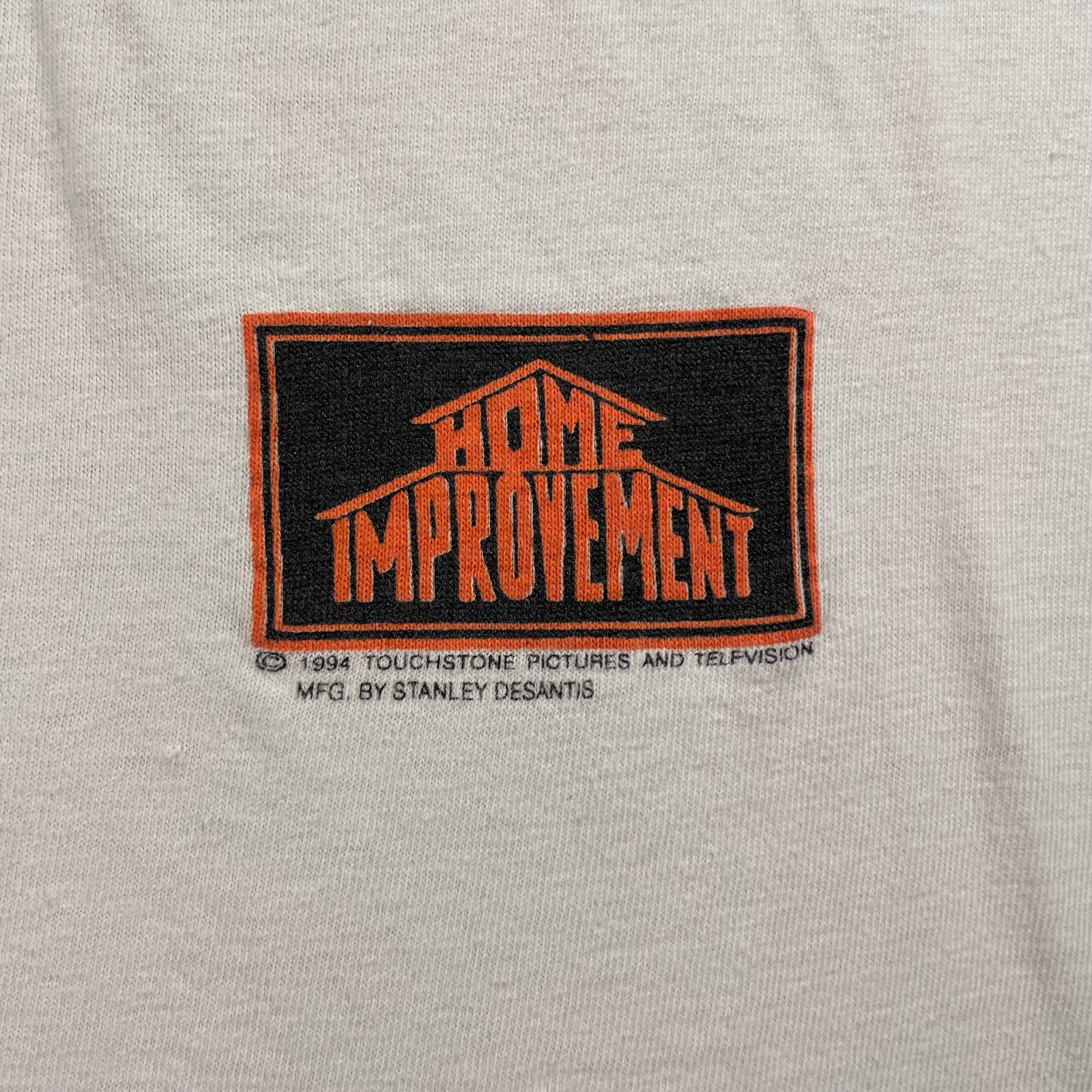 Vtg 90s Home Improvement Tee XL White Tool Screw Up Stanley Desantis TV Show USA