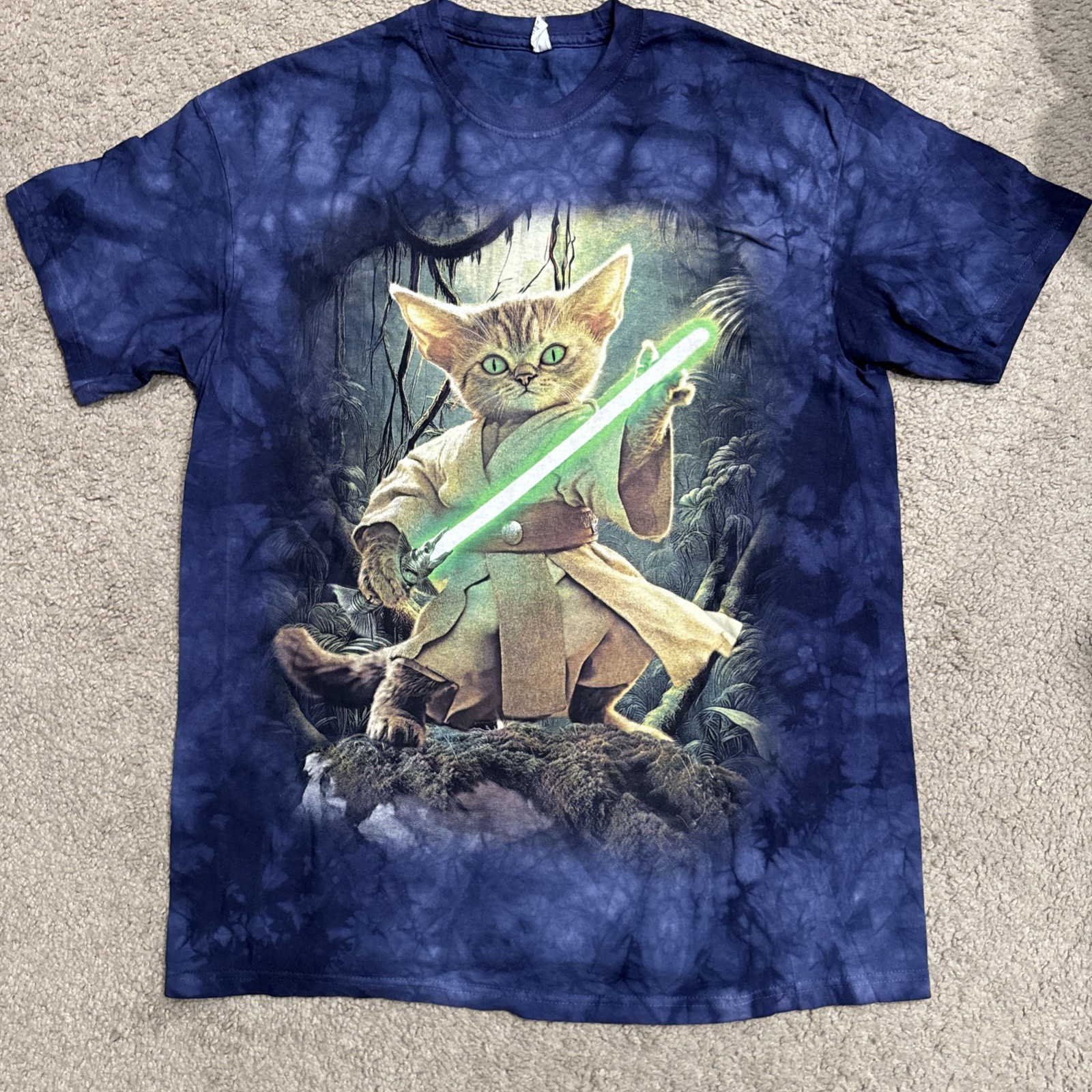 The Mountain Star Wars Theme Yoda Cat, Different Colors, Brand New, Men&rsquo;s Sizes