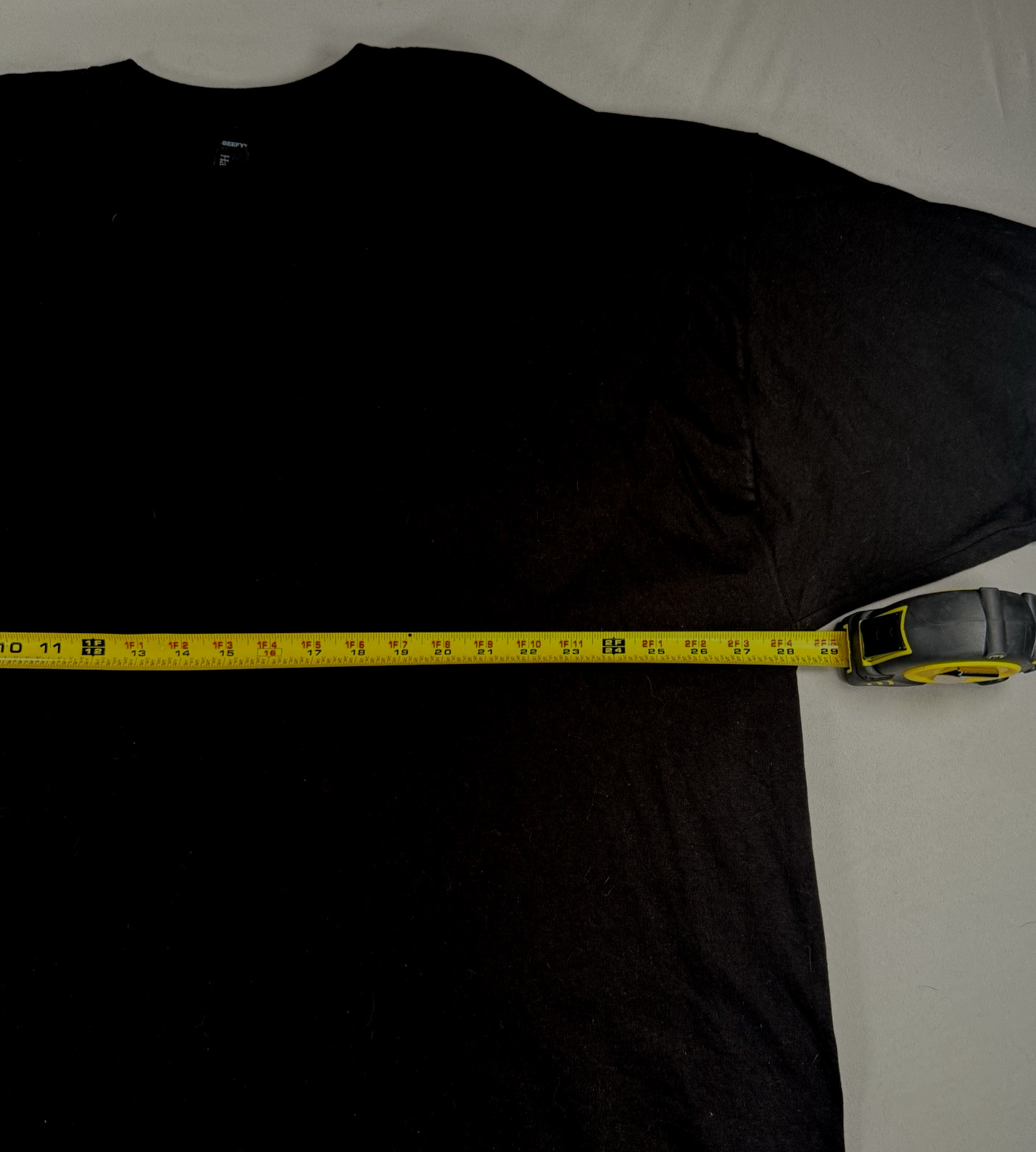 Hanes Beefy 4XL Men&rsquo;s T-Shirt -Solid Black