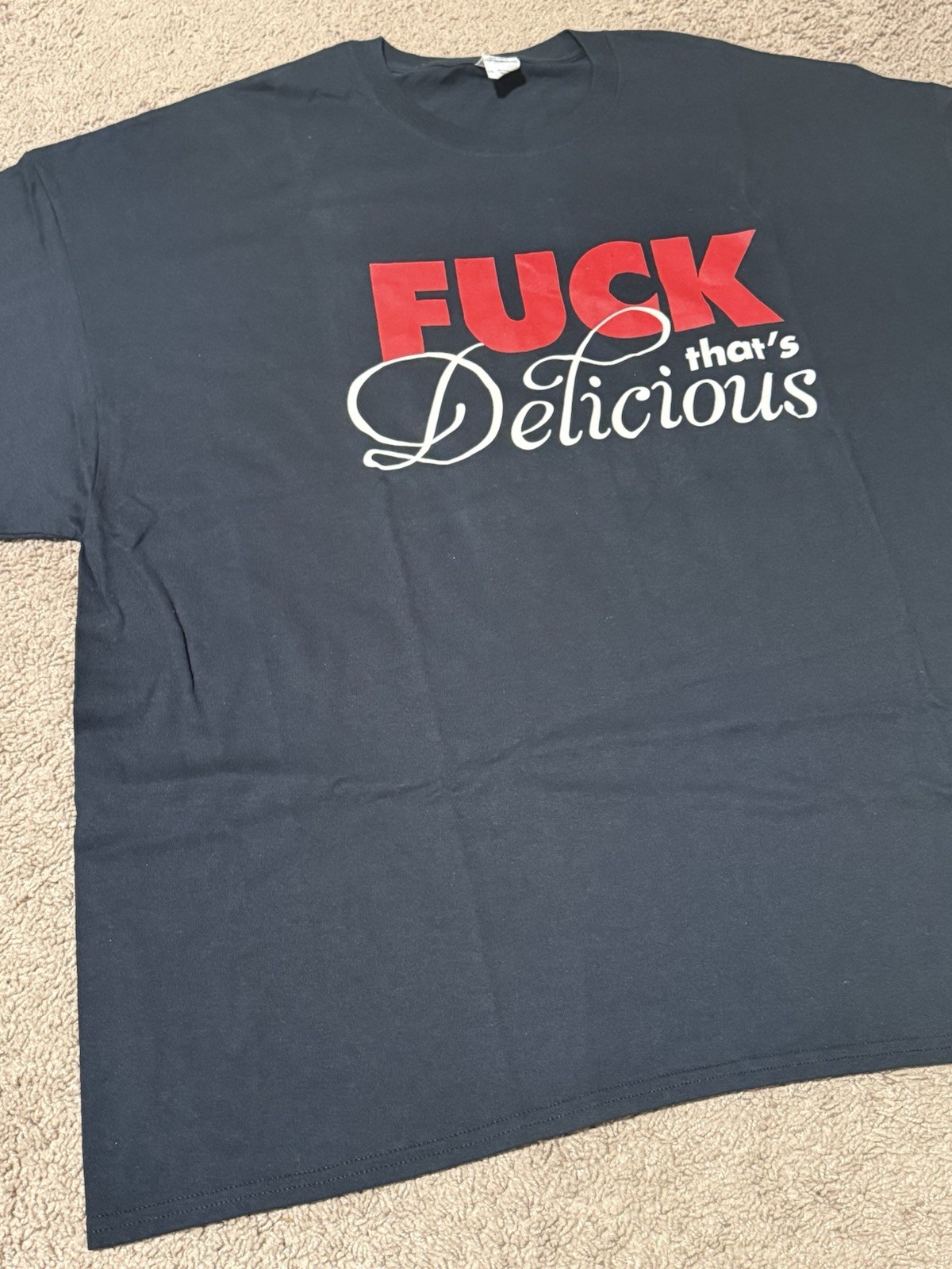Action Bronson F**k That&rsquo;s Delicious T-Shirt 4XL Navy Blue Bam Baklava from 2016
