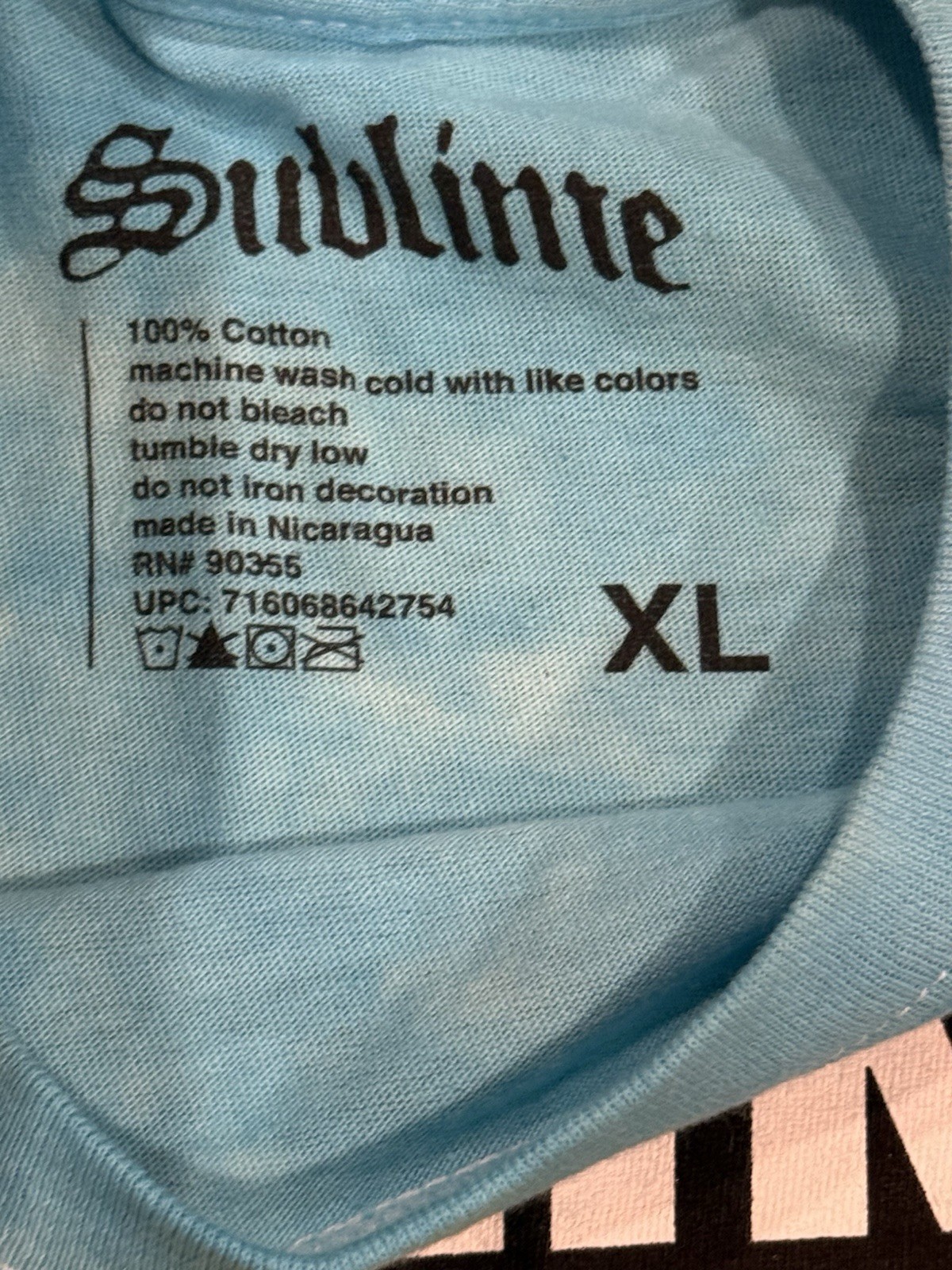 Sublime 40oz. To Freedom Long Beach Sun Face Blue Tie Dye T-Shirt Various Sizes