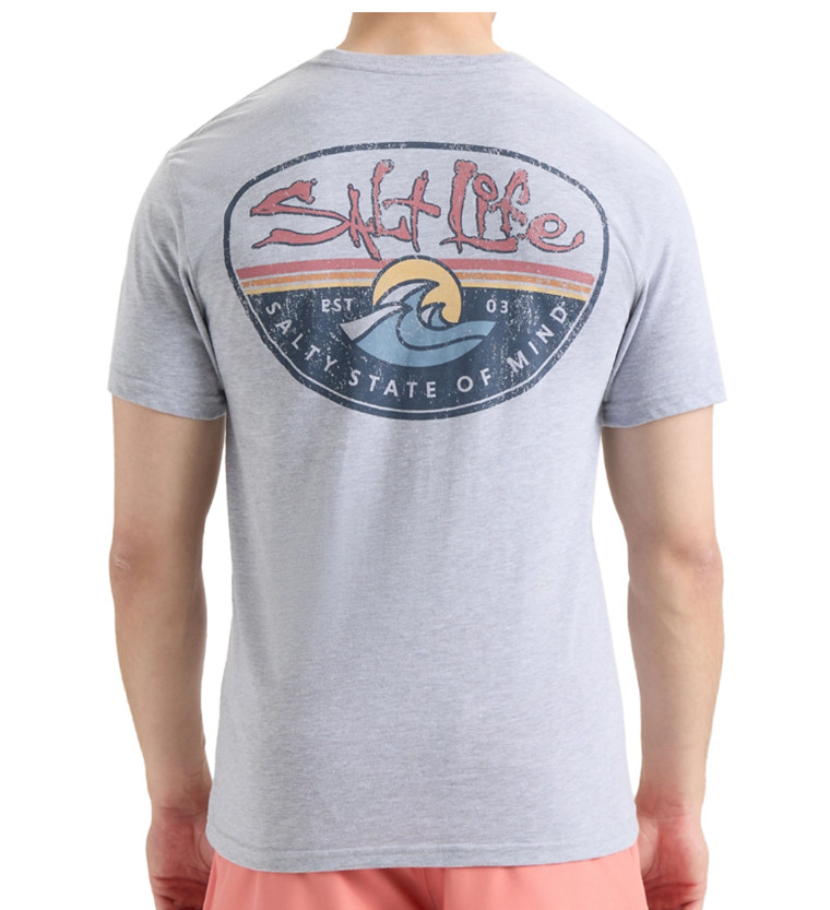 Mens Salt Life Daily Wave Graphic Short Sleeve T-Shirt – Large – NWT