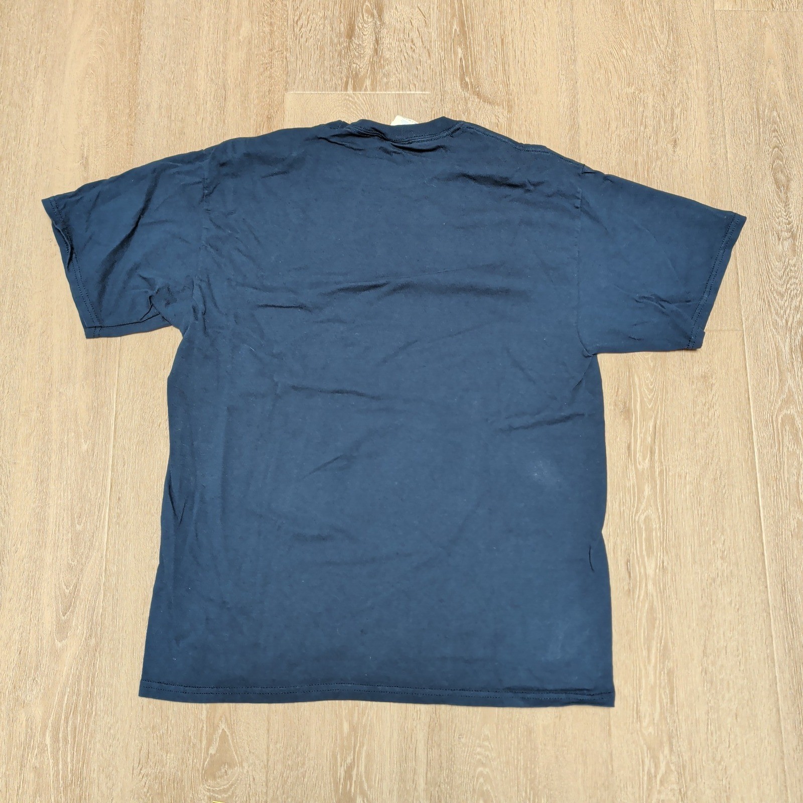 Port & Company Mens Medium American Freedom Train 250 Graphic T-Shirt Navy Blue