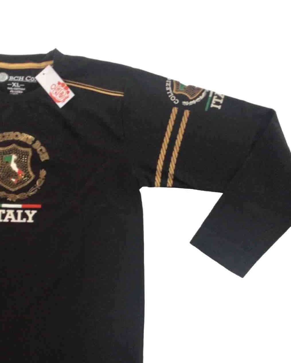 Men&rsquo;s Bucheli Long Sleeve T Shirt,Italian Style,Cotton, Stretch S to XL….A2.