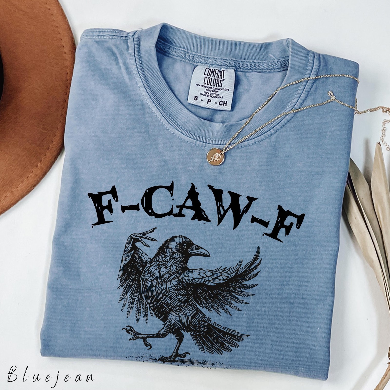 Funny Crow Shirt, F-caw-f T-shirt, Black Crow Sweatshirt T-Shirt