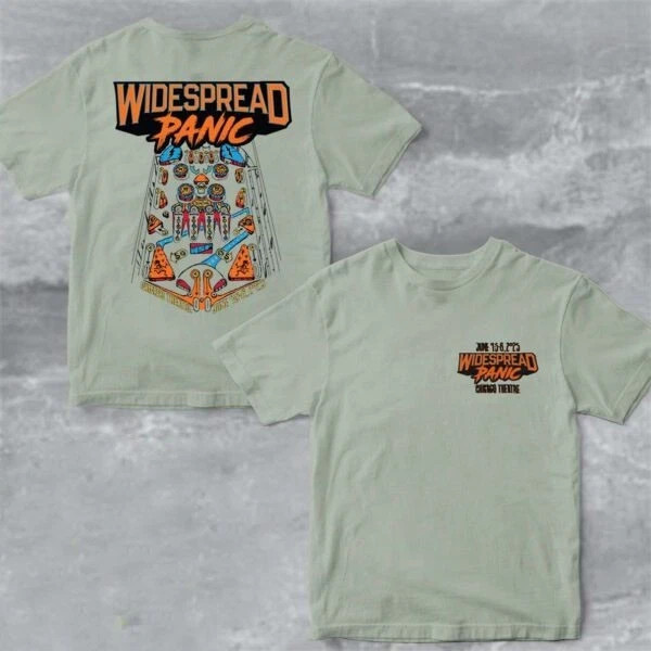 Widespread Panic1 Chicago Tour Graphic Multicolor Short Sleeves Unisex T Shirt