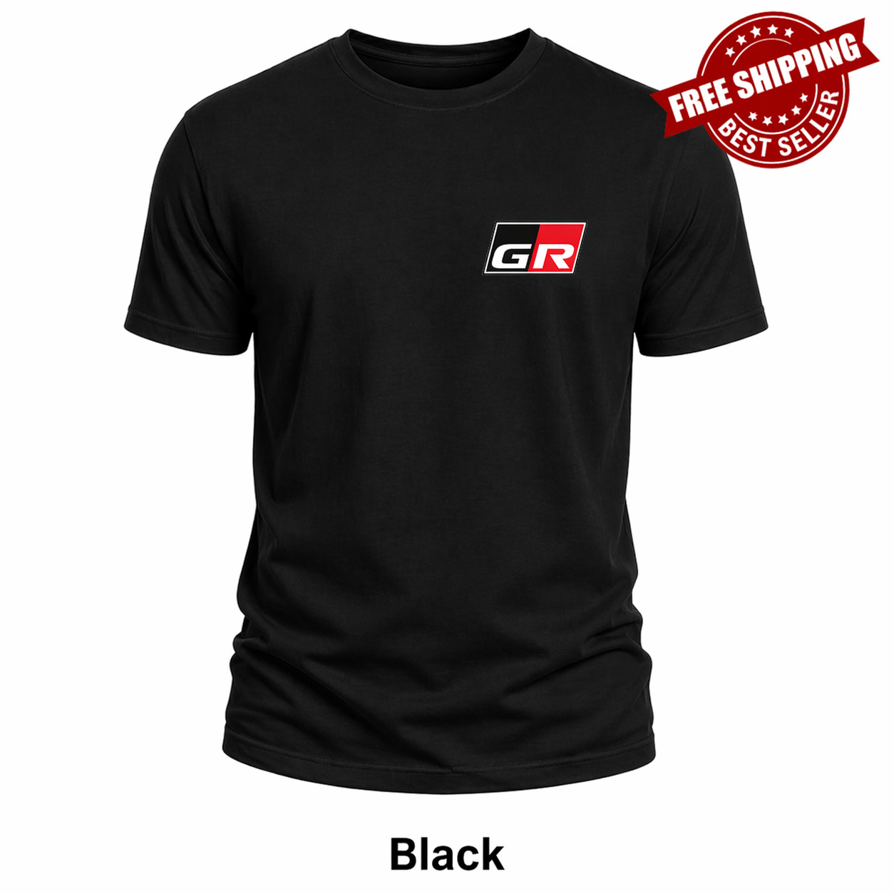 Toyota GR Racing Logo T Shirt Men JDM Motorsport Tee Size S-5XL