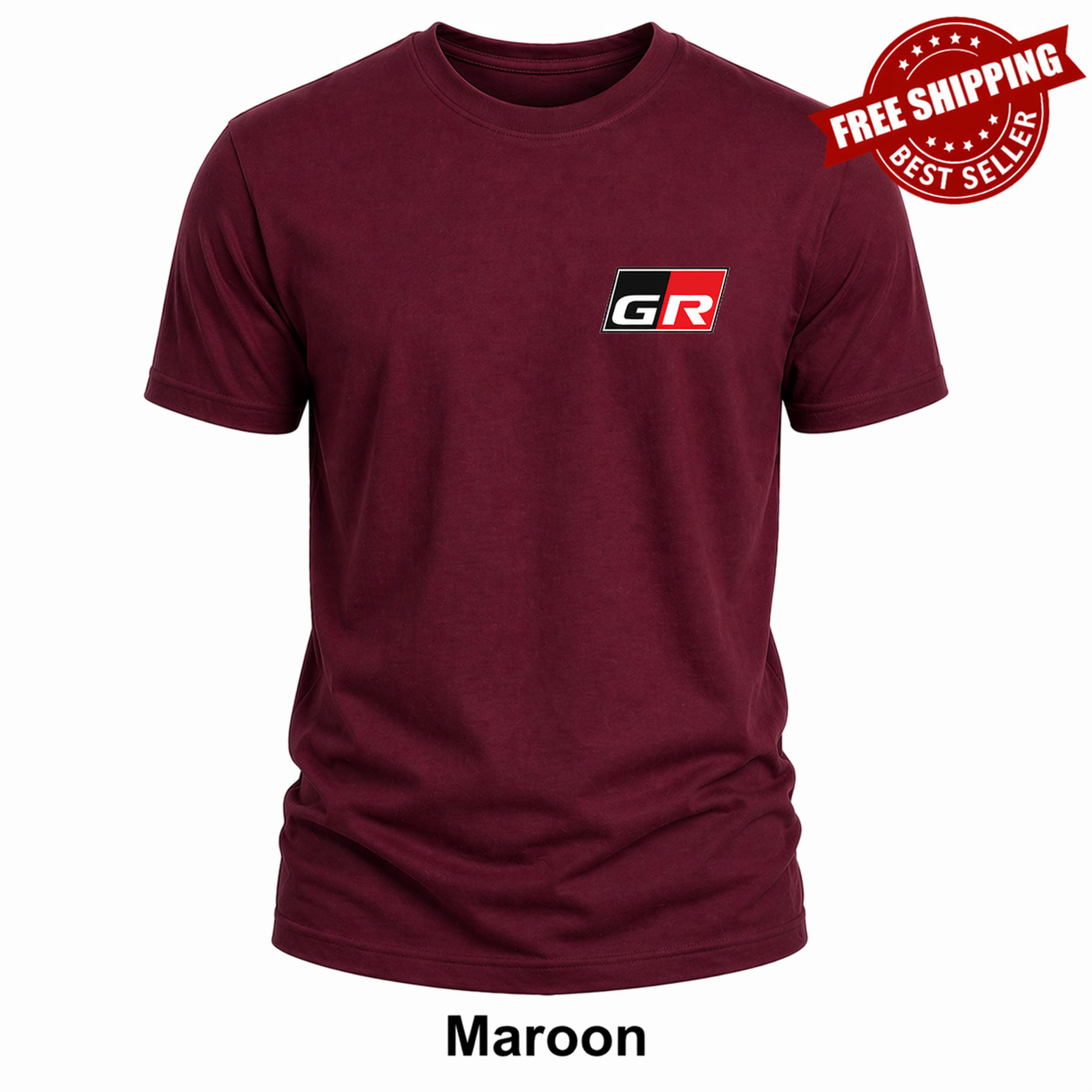 Toyota GR Racing Logo T Shirt Men JDM Motorsport Tee Size S-5XL