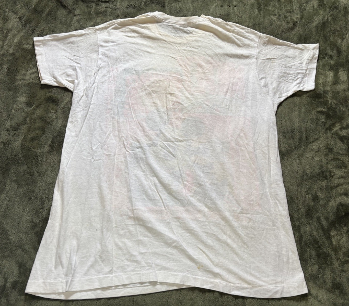 Vintage Mickey Mouse Sleep Shirt White One Size Hawaii Wave Zone Sherry 90s USA