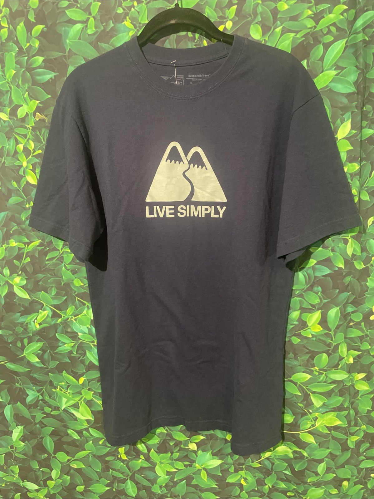 Patagonia Men’s Live Simply T-Shirt Navy Blue Size Small