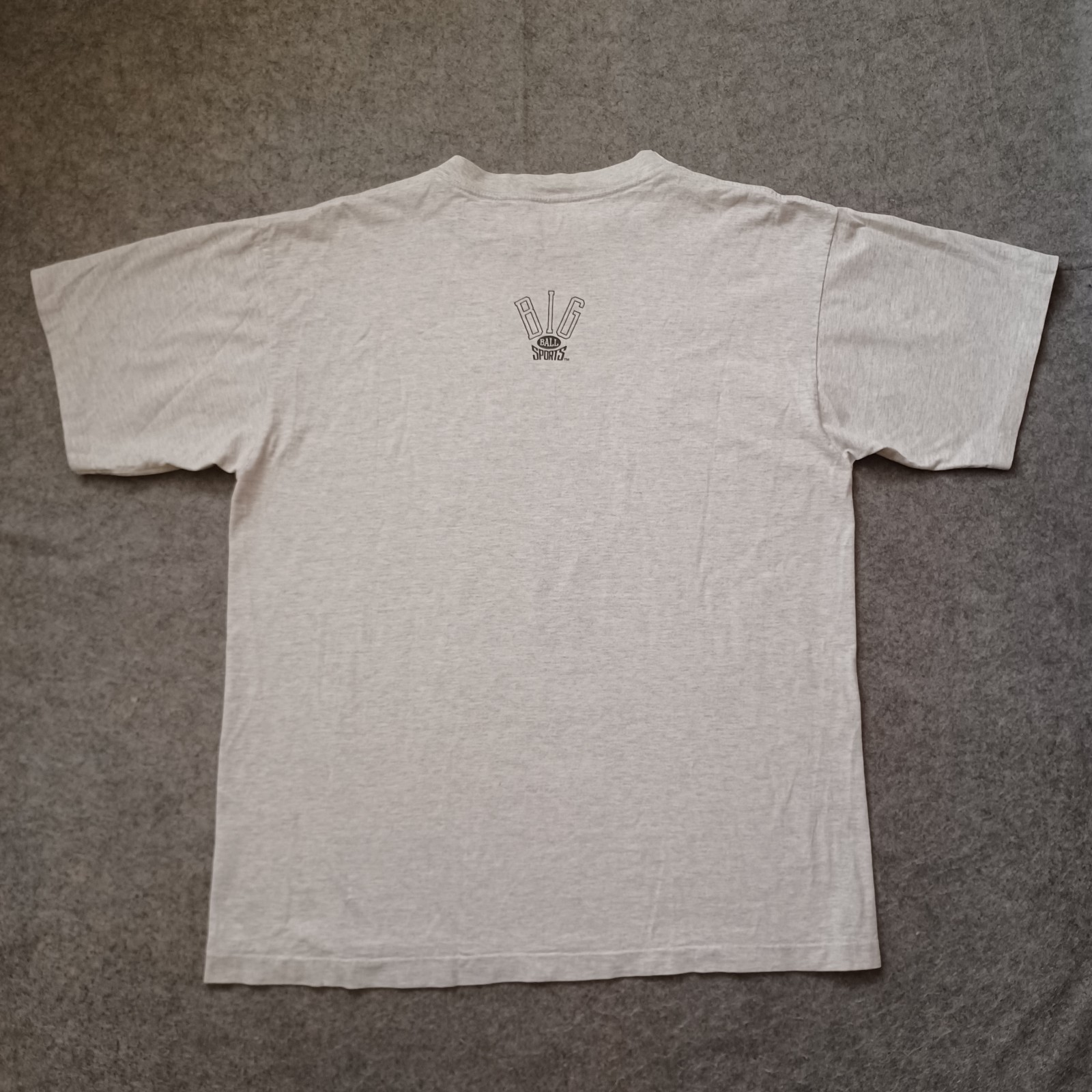 Vtg Big Ball Sports T Shirt Mens XL Gray Play Real Football Soccer Is Life 90s