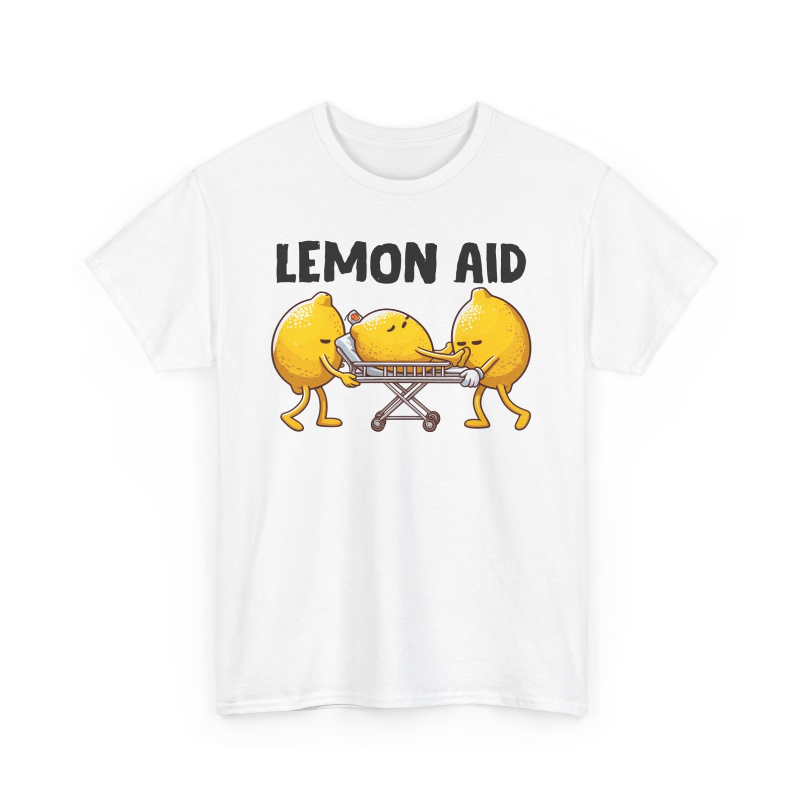 Lemon Aid Funny Lemons T-shirt – Novelty Humorous Sarcastic Lemonade Graphic Tee