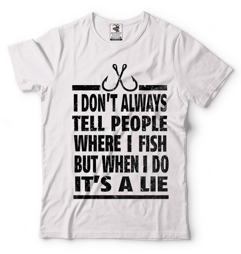 Fishing T-shirt Fishing Shirt Gift For Fisherman Funny T-shirt Cool Fishing Tee