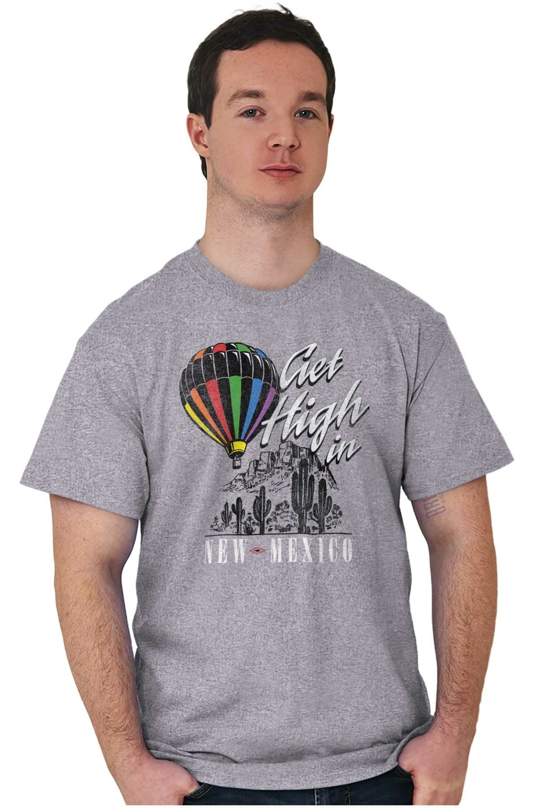 New Mexico Vintage Get High Desert Vacation Womens or Mens Crewneck T Shirt Tee